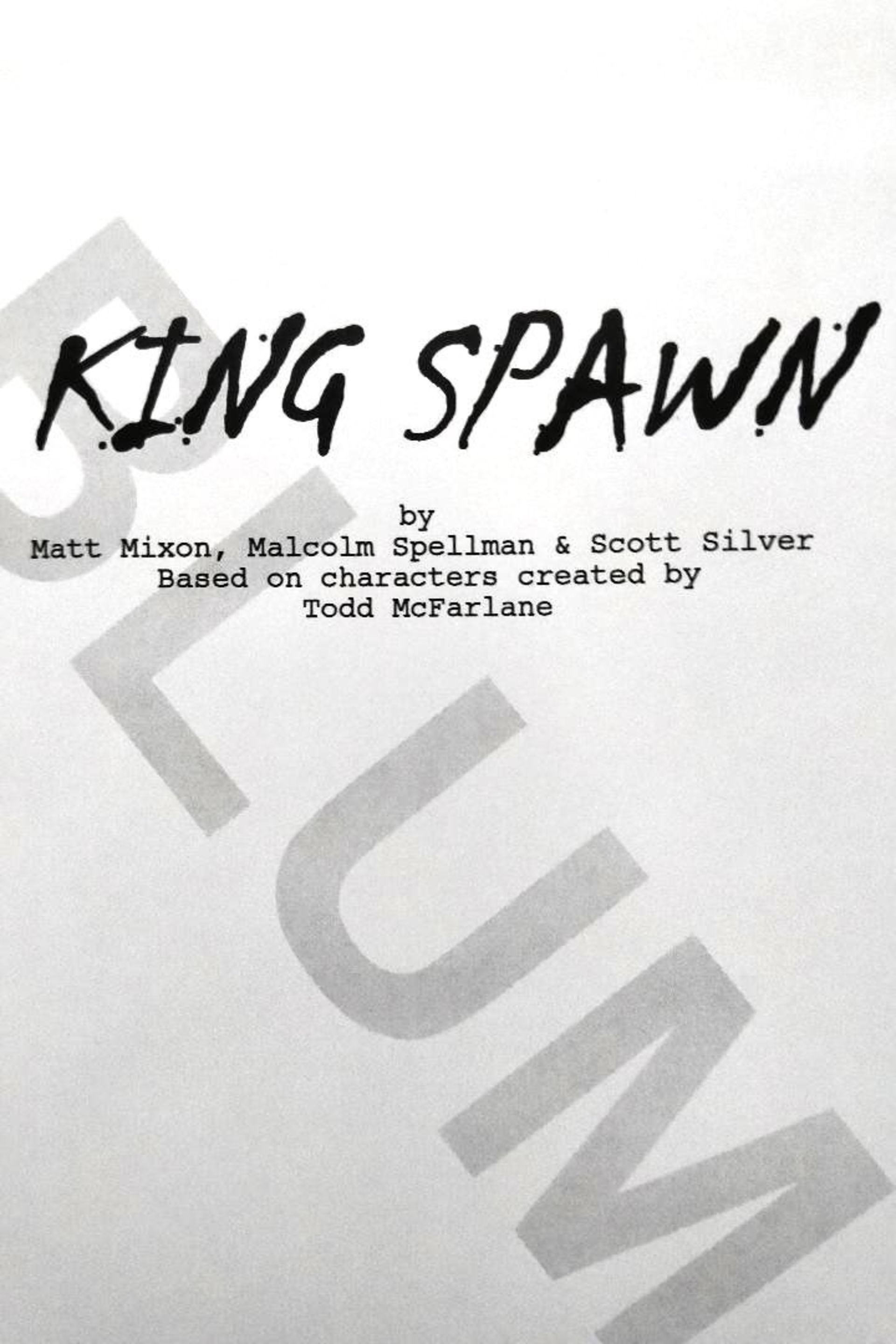 صفحه اول فیلمنامه فیلم King SpawnKing Spawn