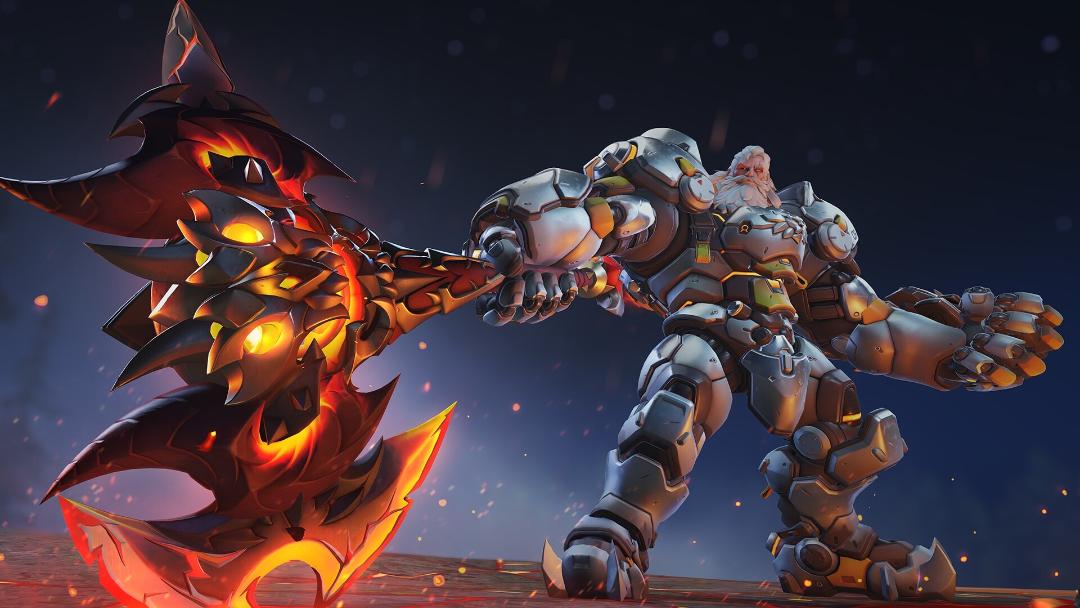 اسکین Bound Demon برای شخصیت Reinhardt در بازی Overwatch 2
