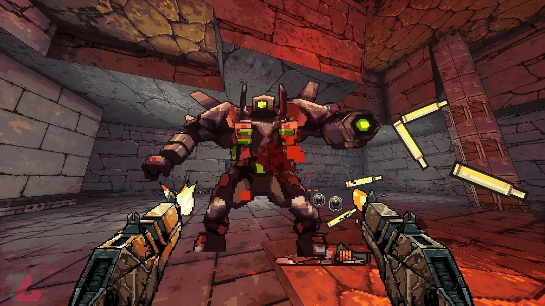 نبرد با باس در بازی Project Warlock 2