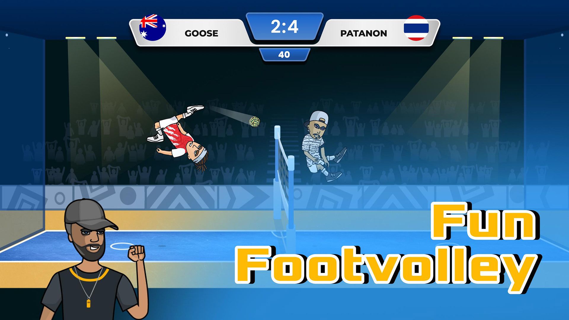 بازی اندروید Soccer Spike - Kick Volleyball