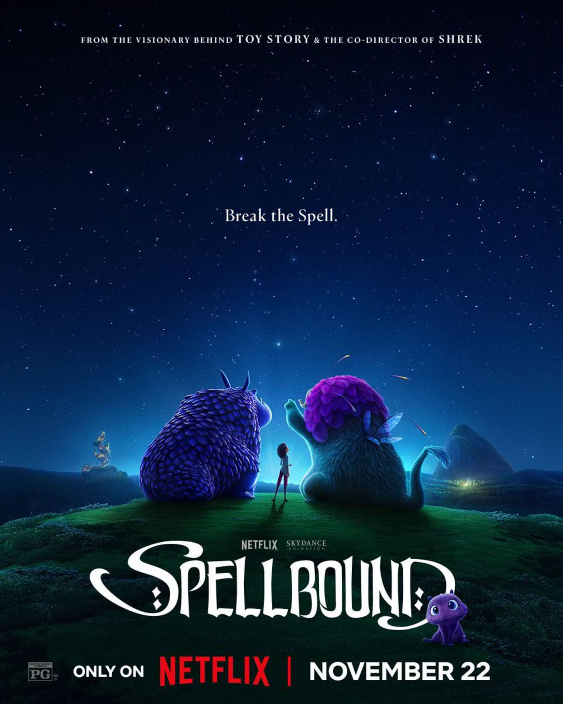 اولین پوستر انیمیشن Spellbound نتفلیکس