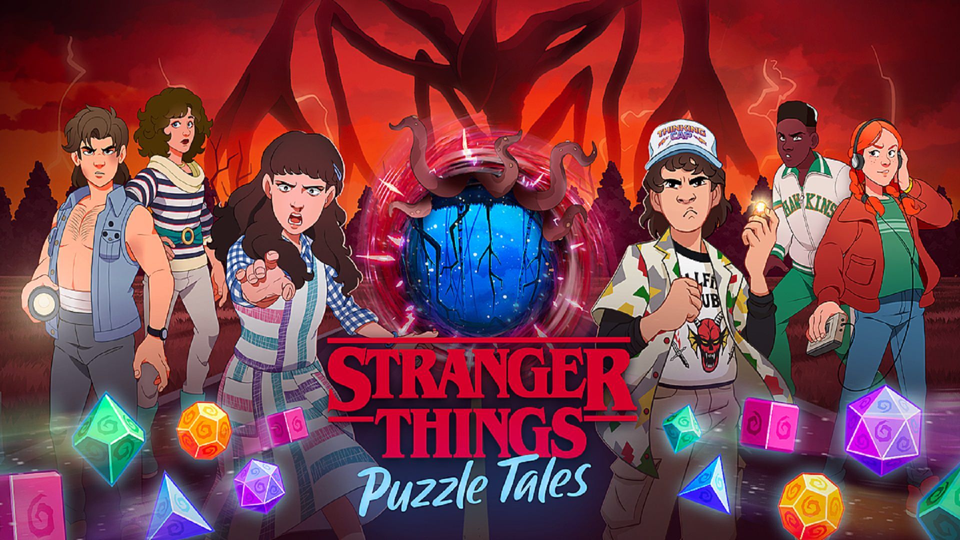 حل پازل‌ها با سنگ‌های جادویی در بازی Stranger Things: Puzzle Tales