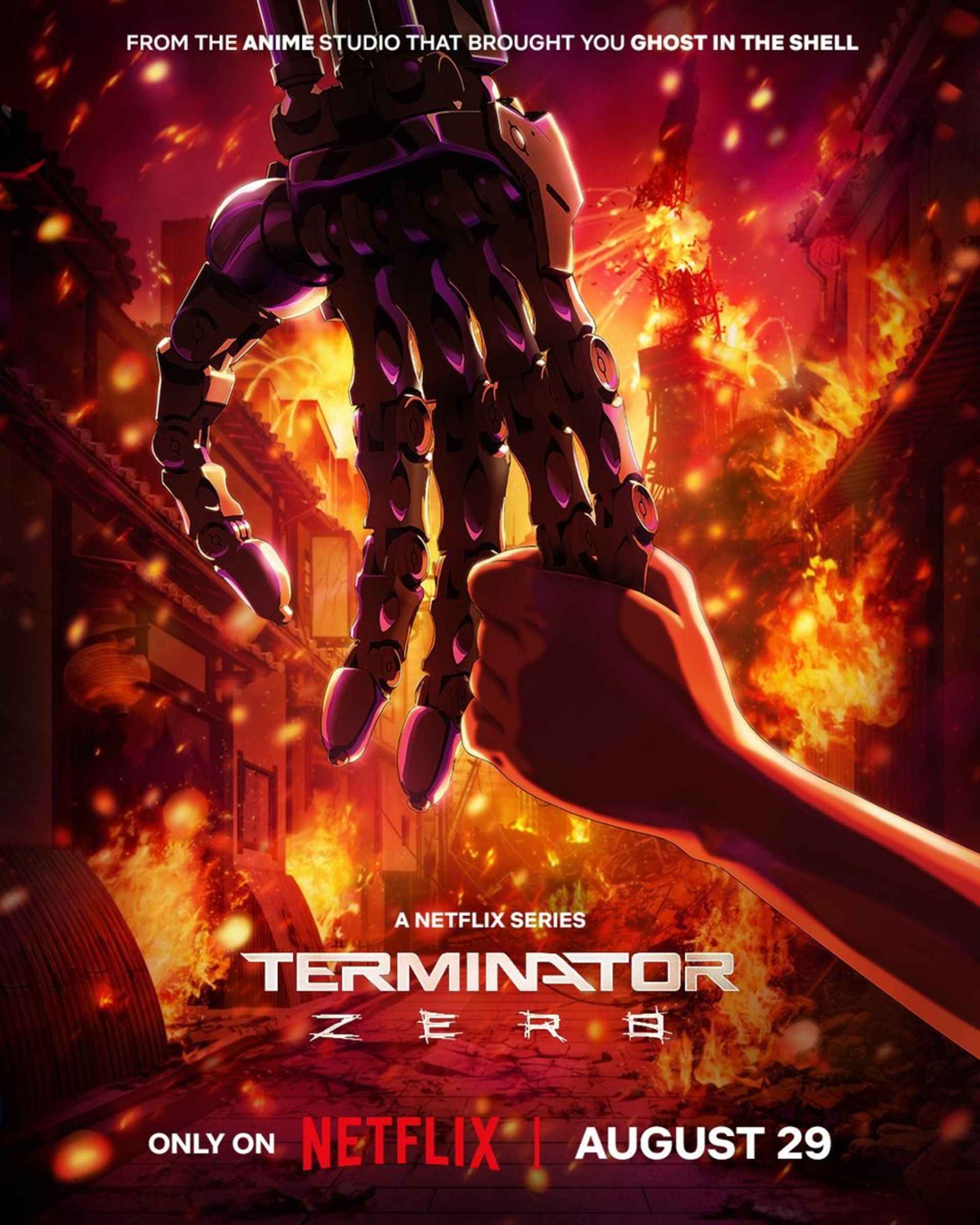 اولین پوستر انیمه Terminator Zero