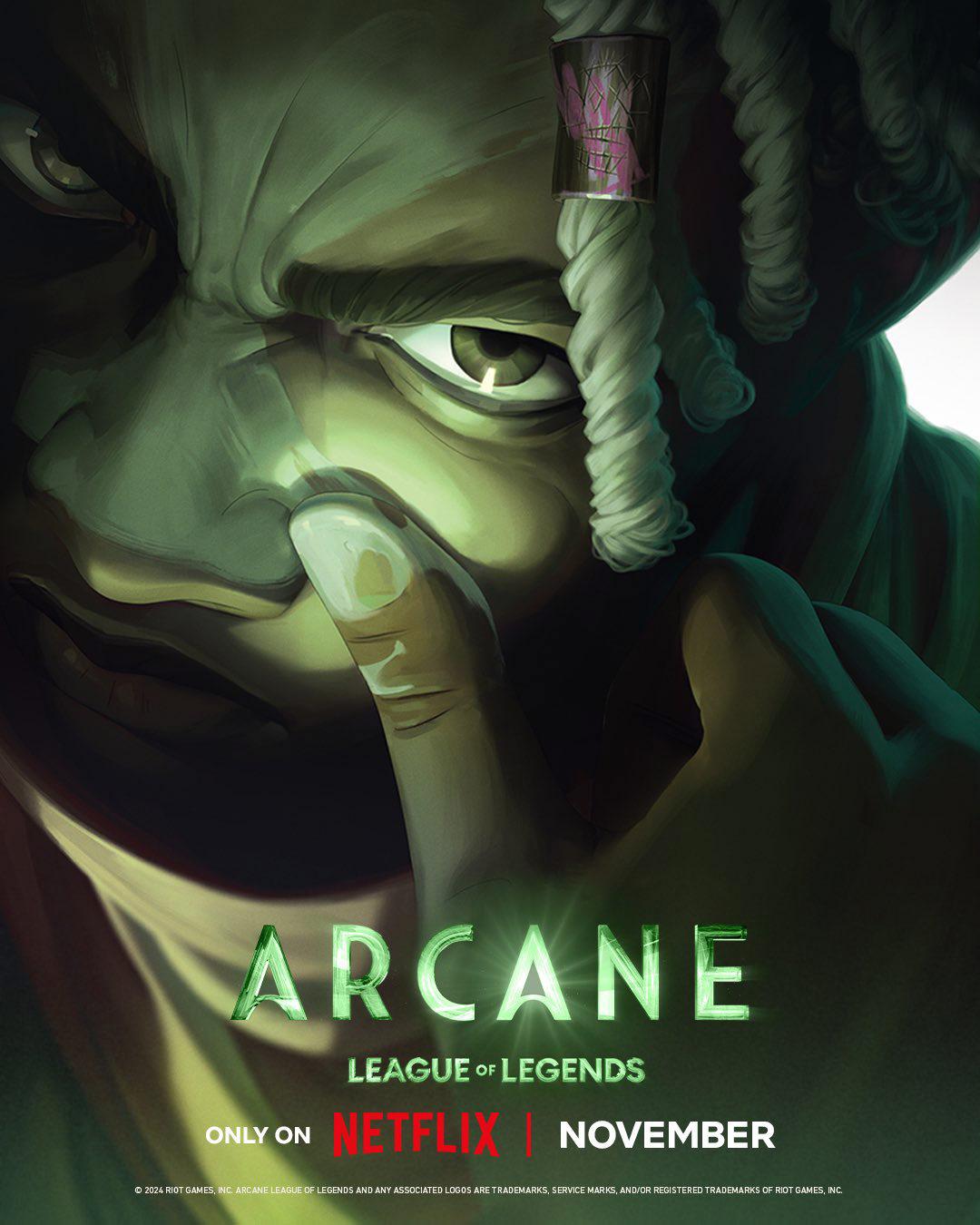 پوستر فصل دوم انیمیشن سریالی Arcane