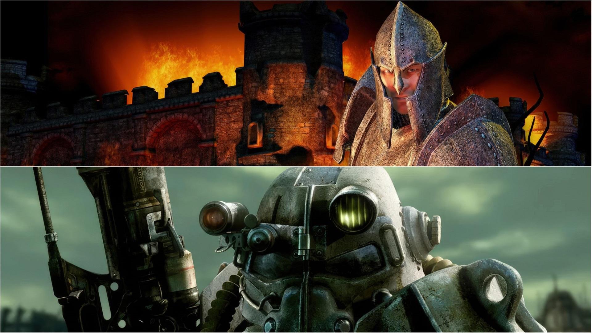 بازی‌های Fallout 3 و Elder Scrolls 4