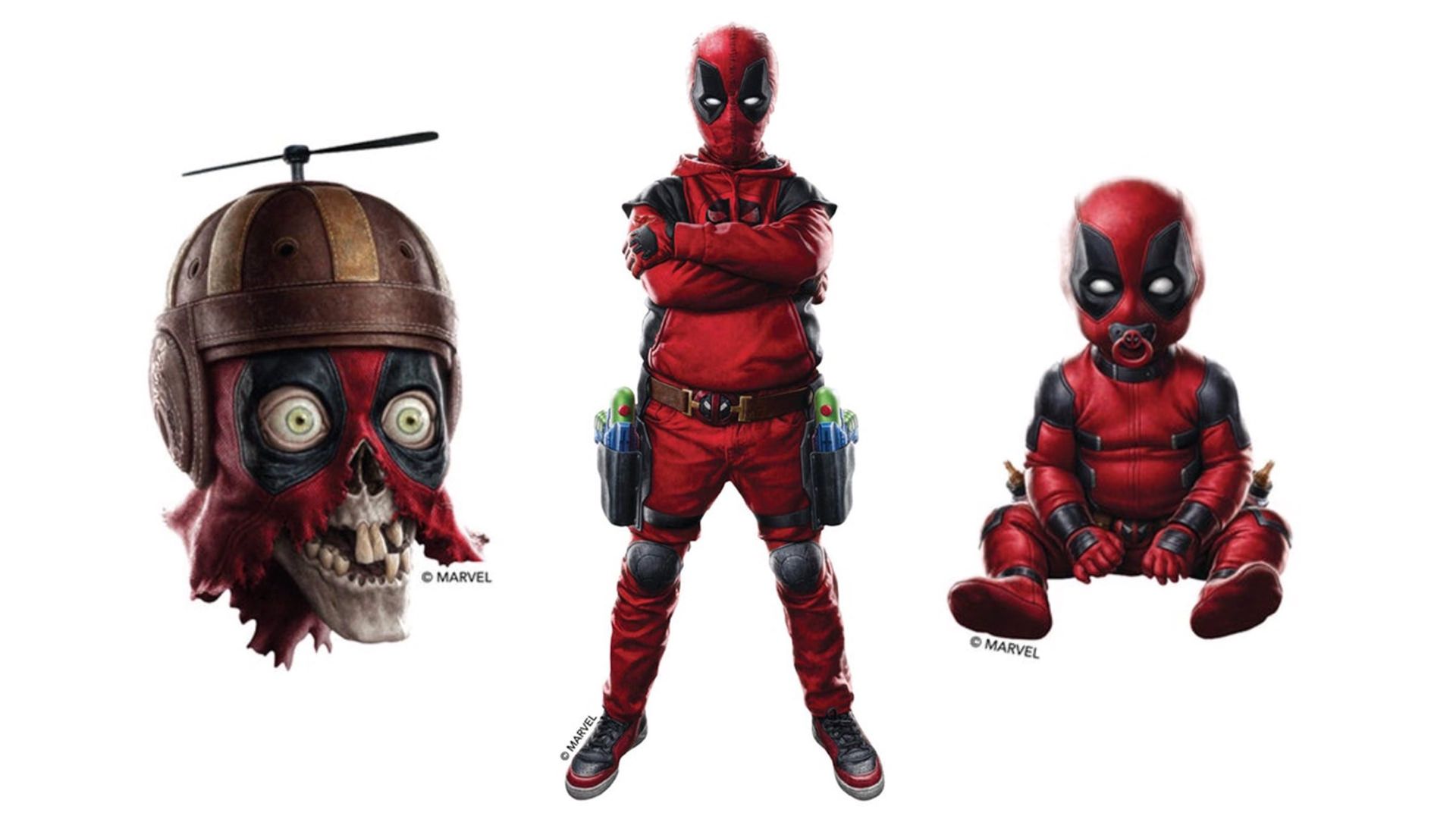 هدپول، کیدپول و بیبی پول در پرومو آرت فیلم Deadpool and Wolverine 