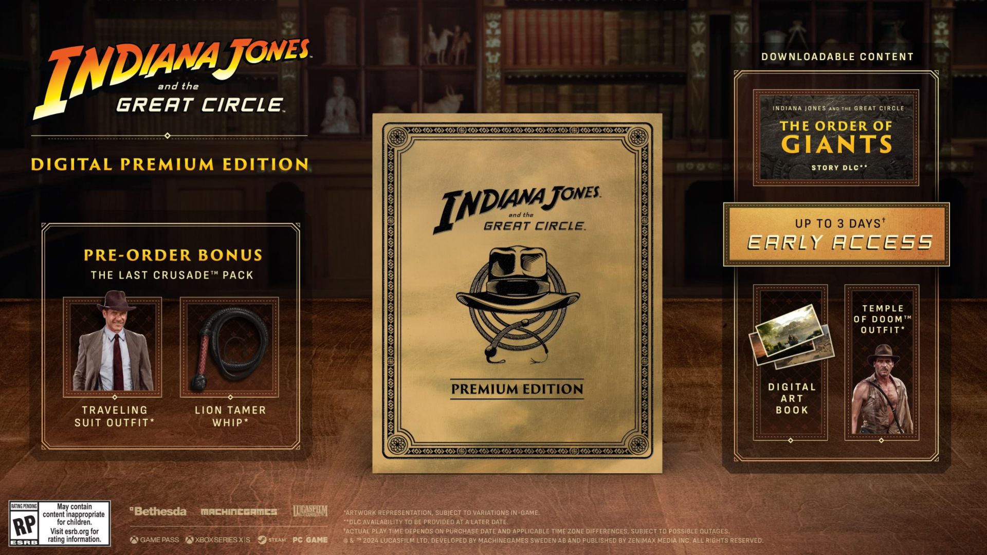 محتویات نسخه پریمیوم بازی Indiana Jones and the Great Circle 