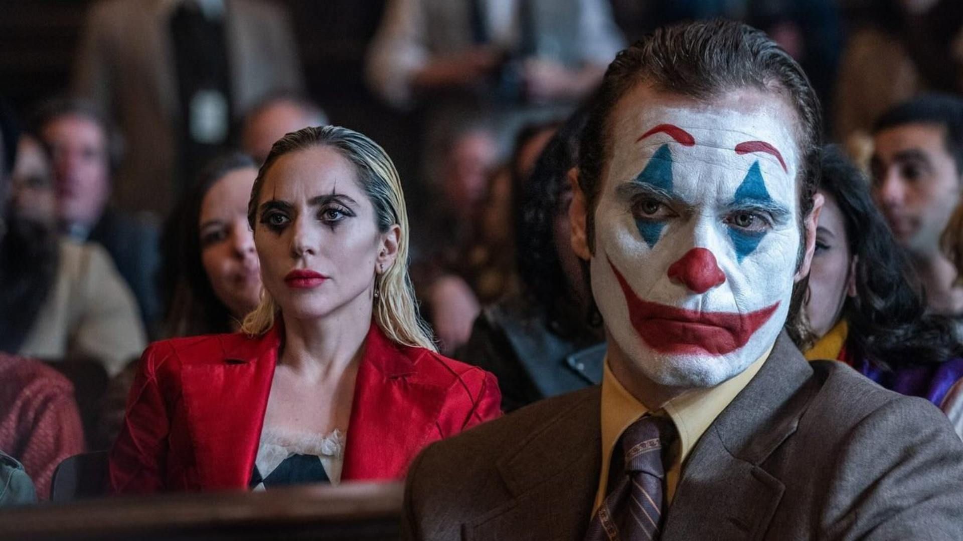 جوکر و هارلی کویین در دادگاه در فیلم Joker: Folie à Deux