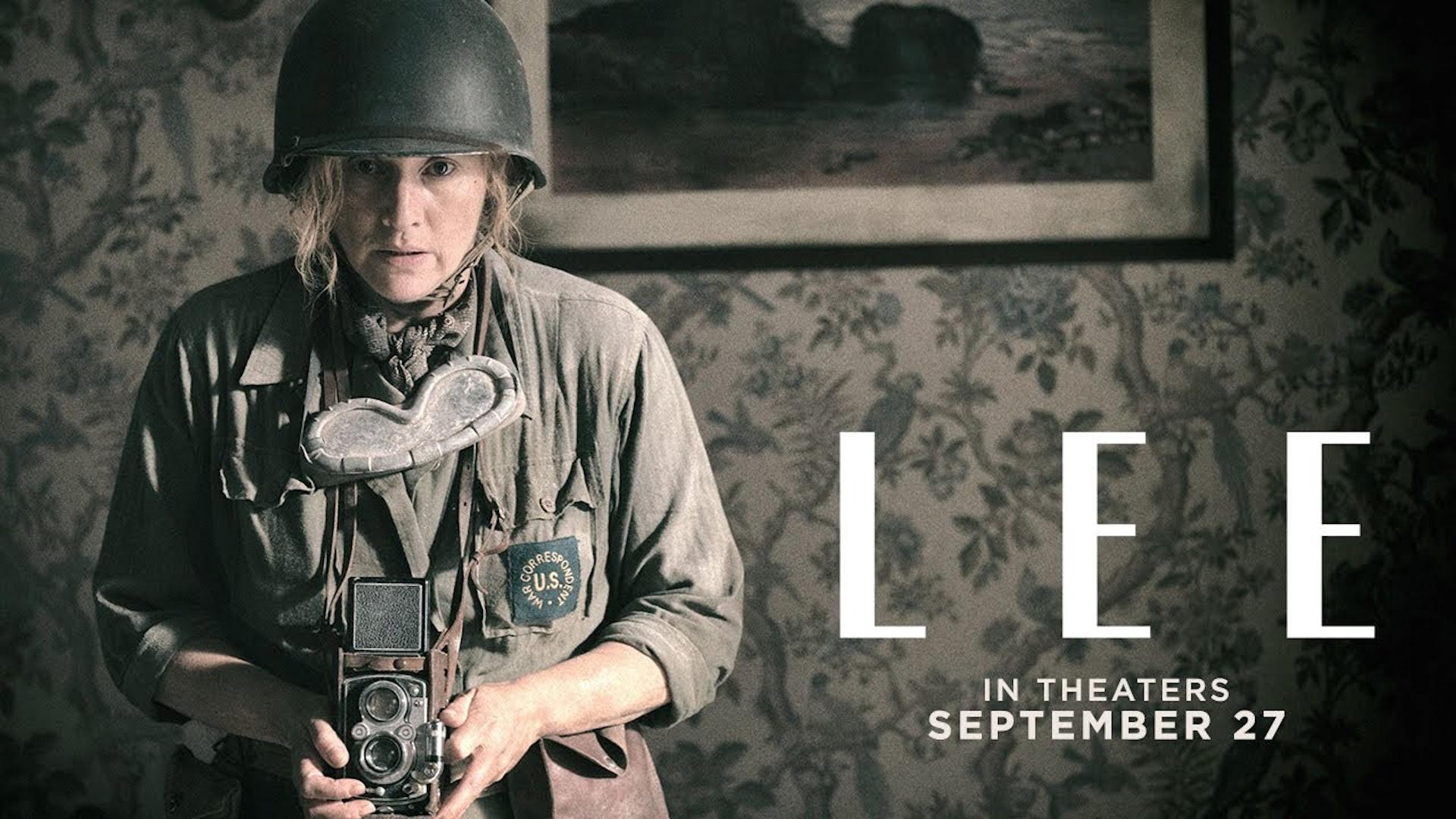 کیت وینسلت در نقش خبرنگار جنگی آمریکایی (فیلم Lee)