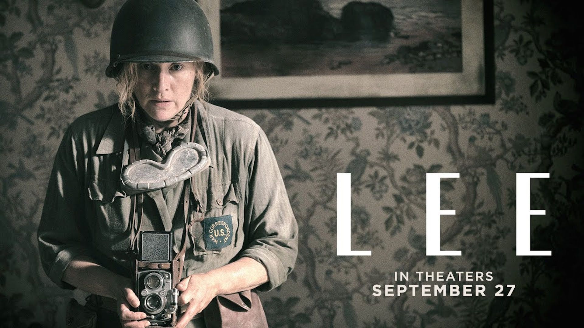 کیت وینسلت در نقش خبرنگار جنگی آمریکایی (فیلم Lee)