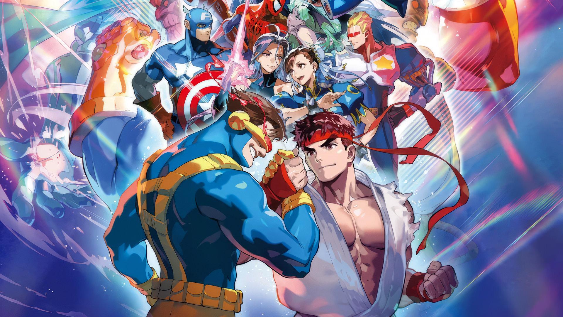 صف‌آرایی مبارزان بازی Marvel vs Capcom Fighting Collection