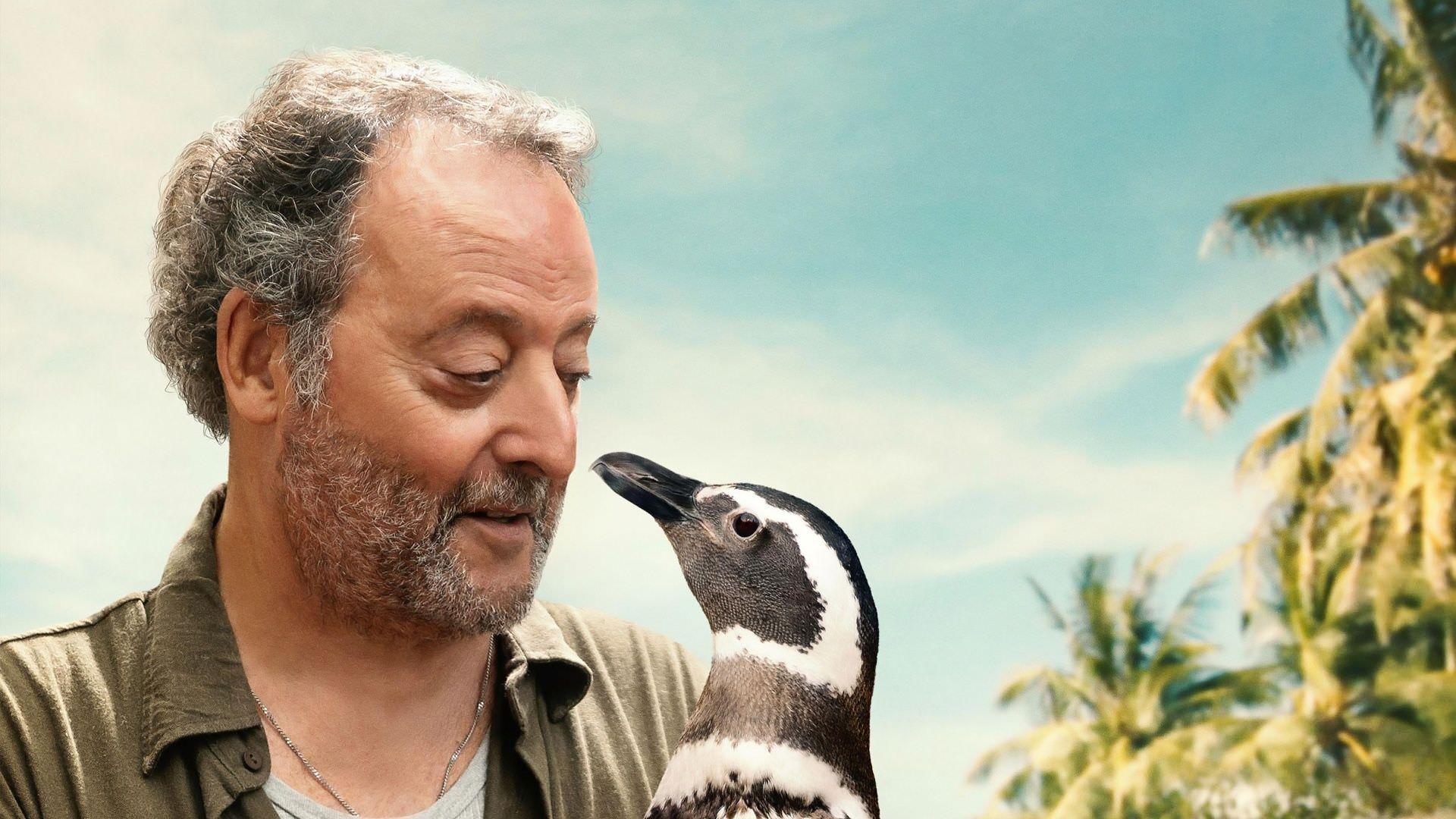 ژان رنو در پوستر فیلم My Penguin Friend 