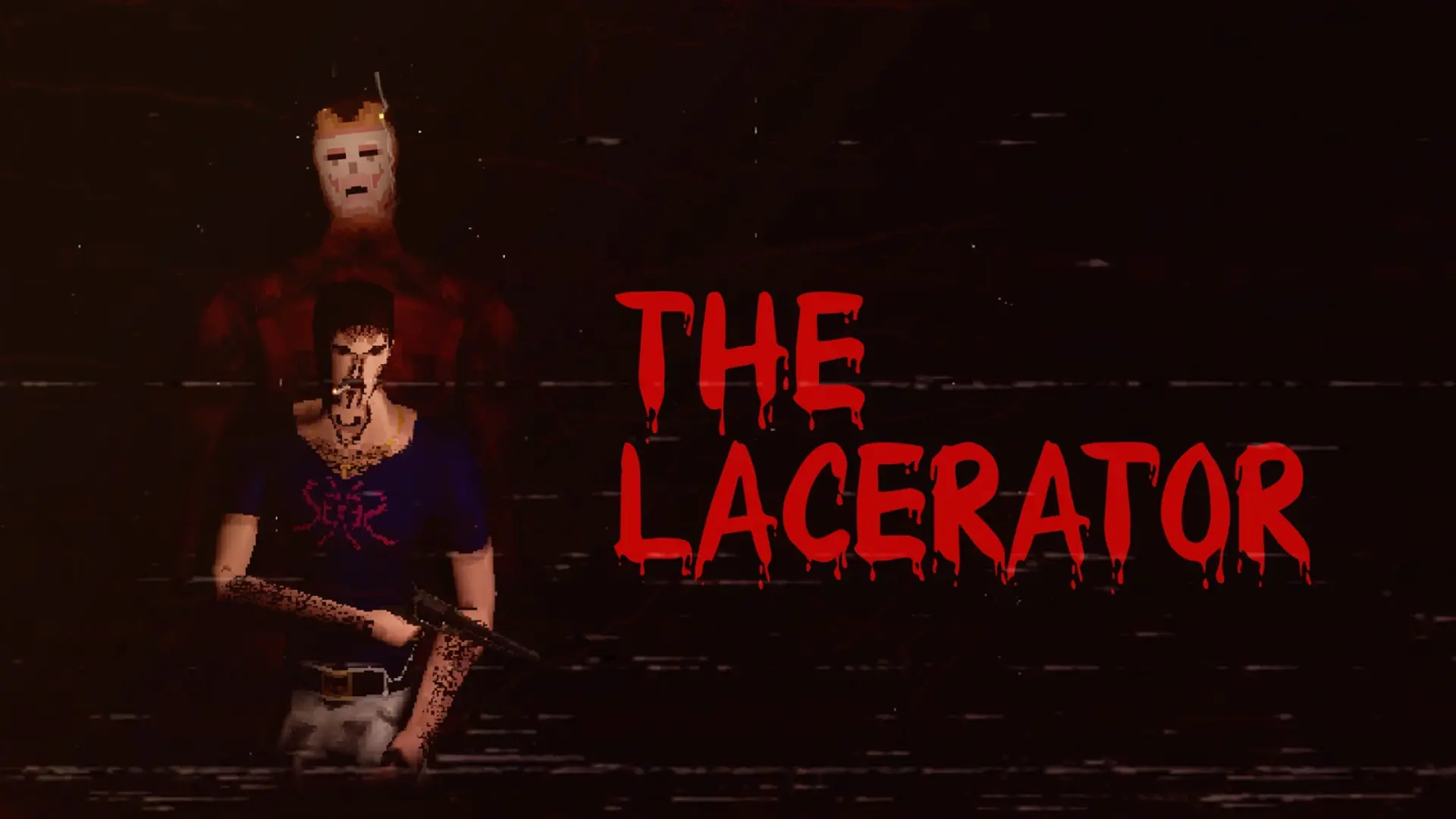لوگو و شخصیت اصلی بازی The Lacerator