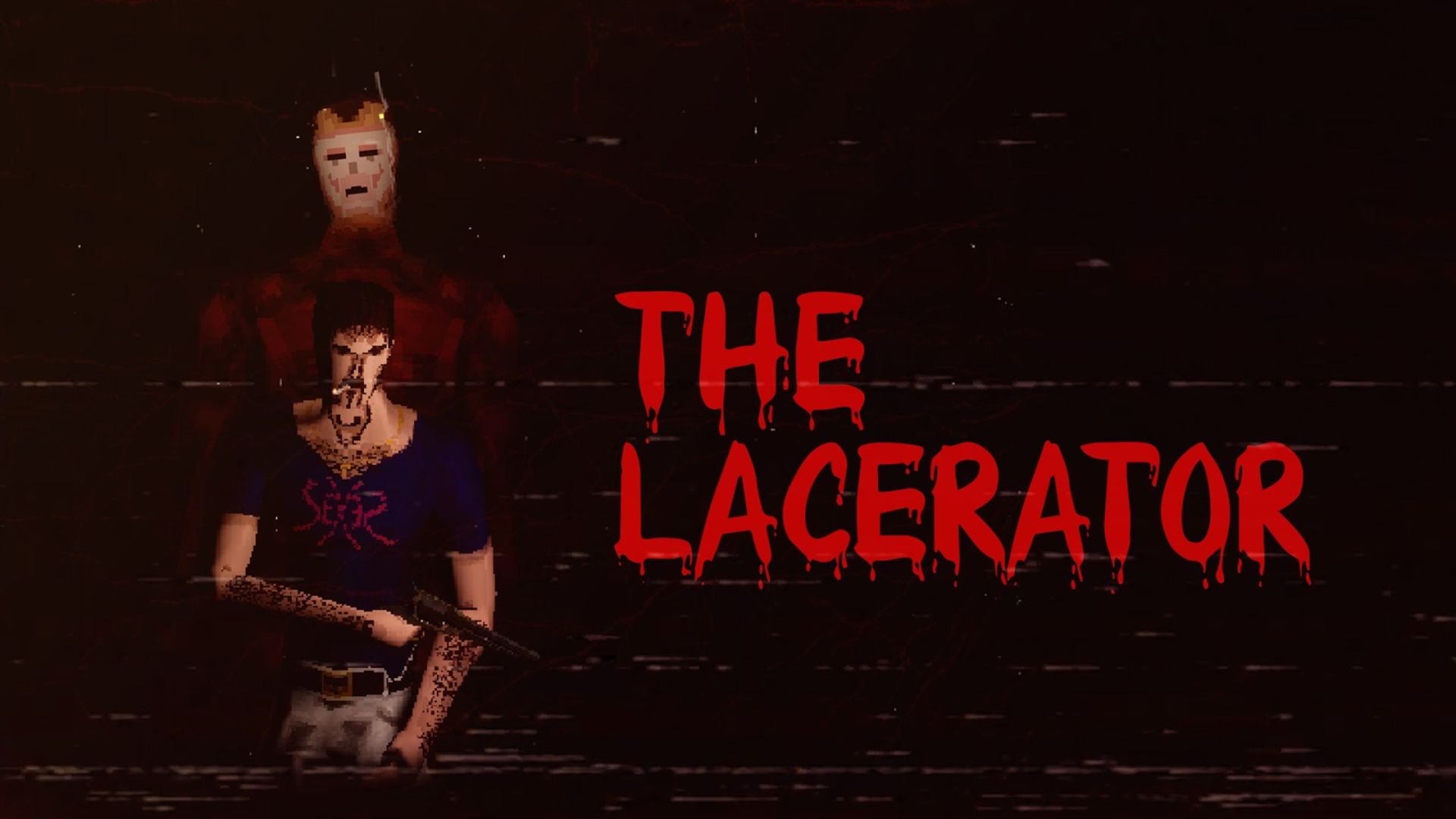 لوگو و شخصیت اصلی بازی The Lacerator