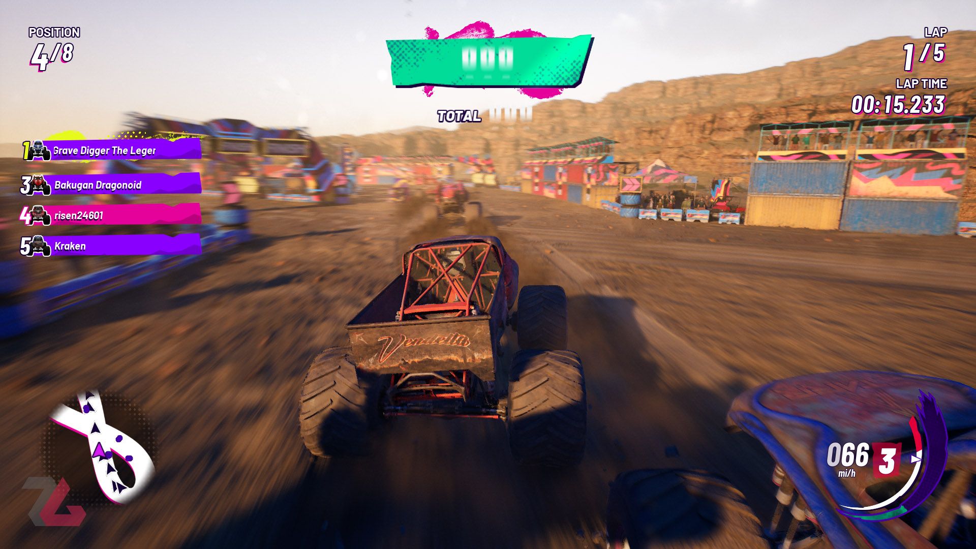 مسابقه ماشین‌های سنگین در بازی Monster Jam Showdown