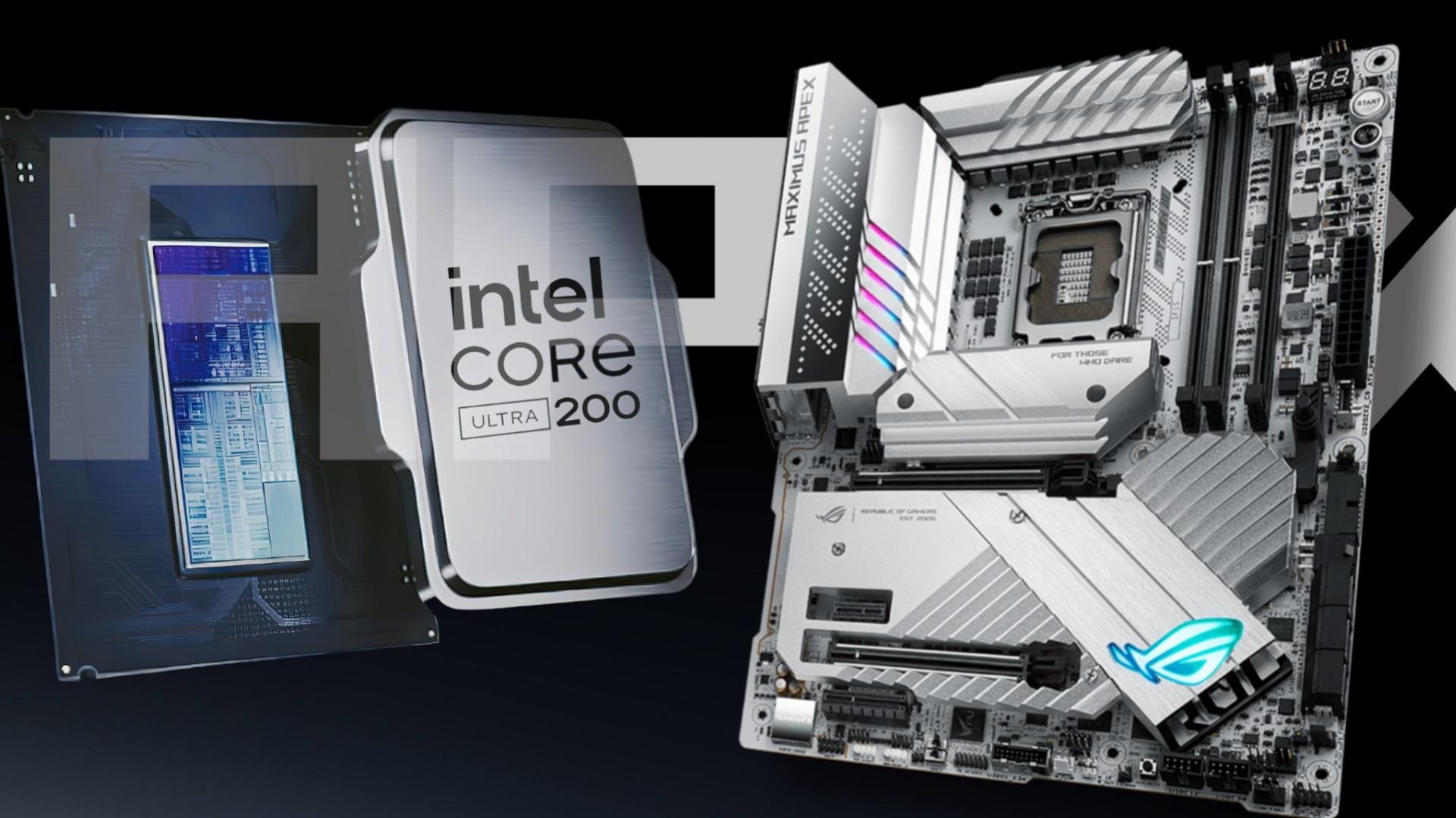 پردازنده Intel Core Ultra 9 285K و مادربرد ROG Maximus Z890 APEX