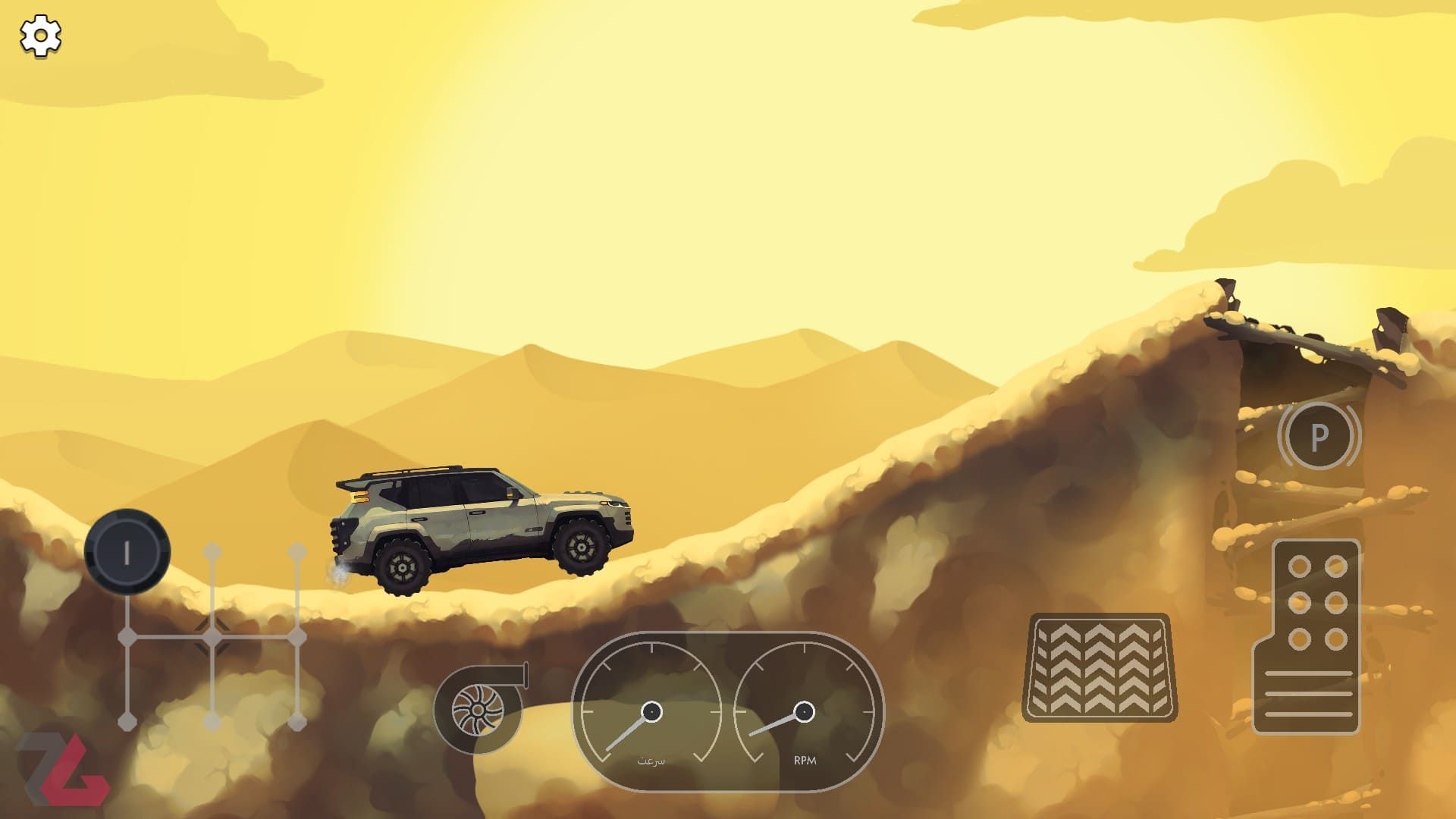 محیط صحرایی در بازی Winch It Out