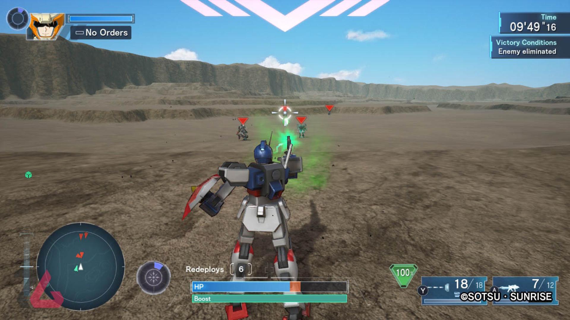 شلیک گاندام به سگهای روباتی در بازی mobile suit gundam seed battle destiny remastered