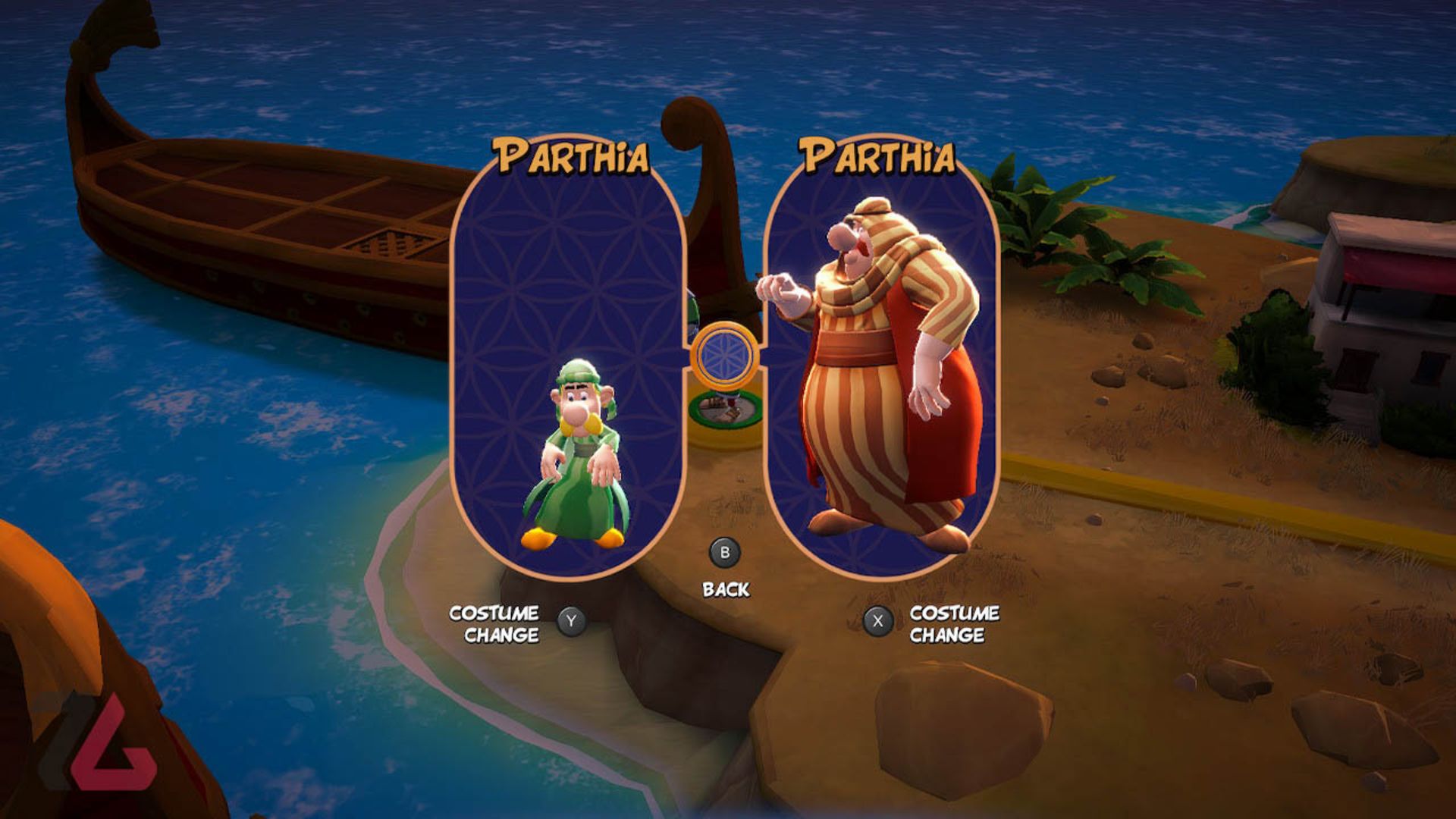 لباس پارت‌ها در بازی asterix mission babylon