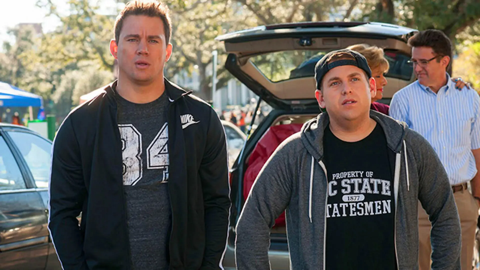 چنادن چانن (Channing Tatum) و جونا هیل (Jonah Hill) در صحنه فیلم 24 Jump Street