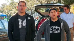چنادن چانن (Channing Tatum) و جونا هیل (Jonah Hill) در صحنه فیلم 24 Jump Street