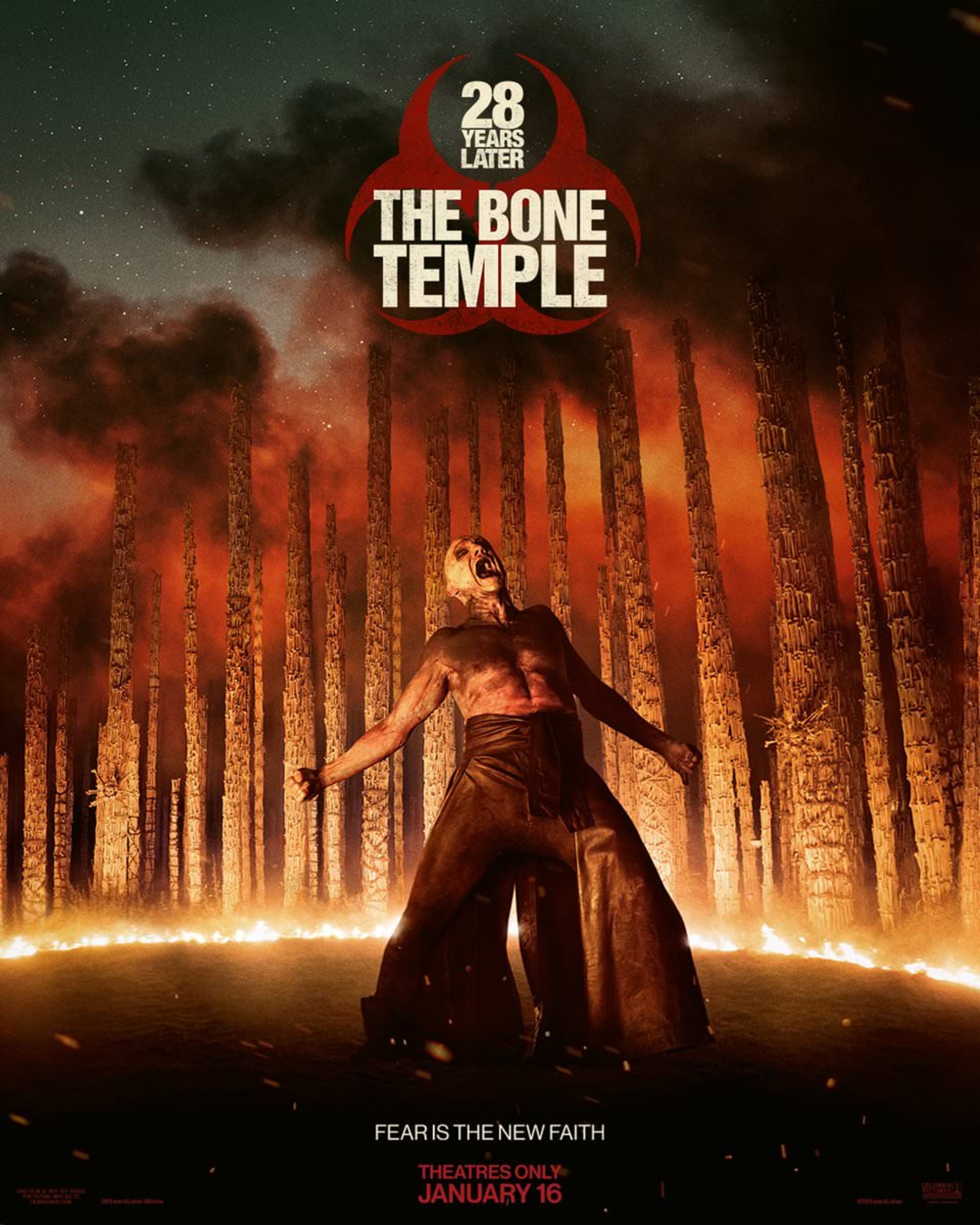 رالف فاینس در اولین پوستر فیلم 28 Years Later: The Bone Temple