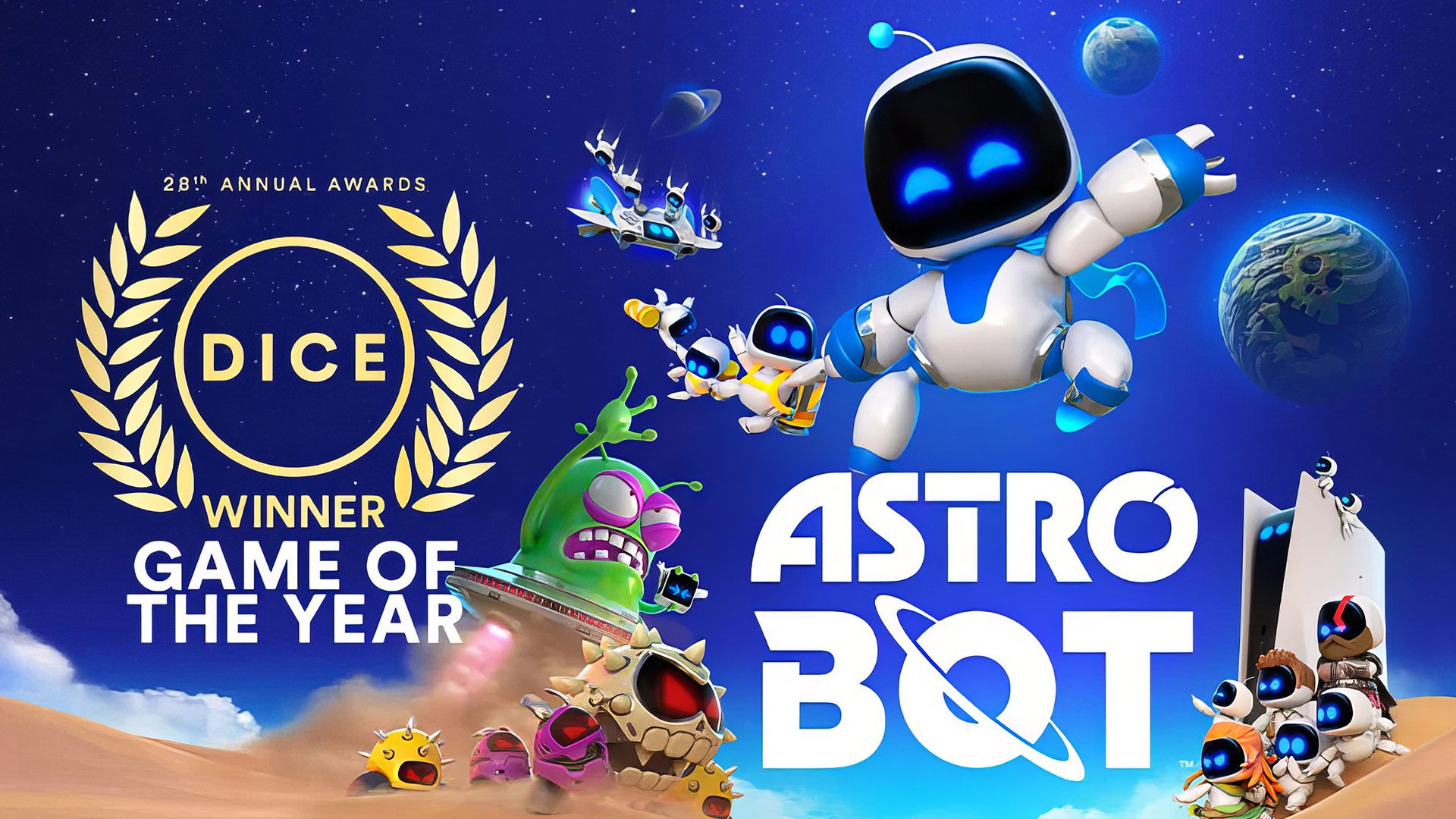 اعطای جایزه بهترین بازی سال جوایز دایس ۲۰۲۵ به Astro Bot