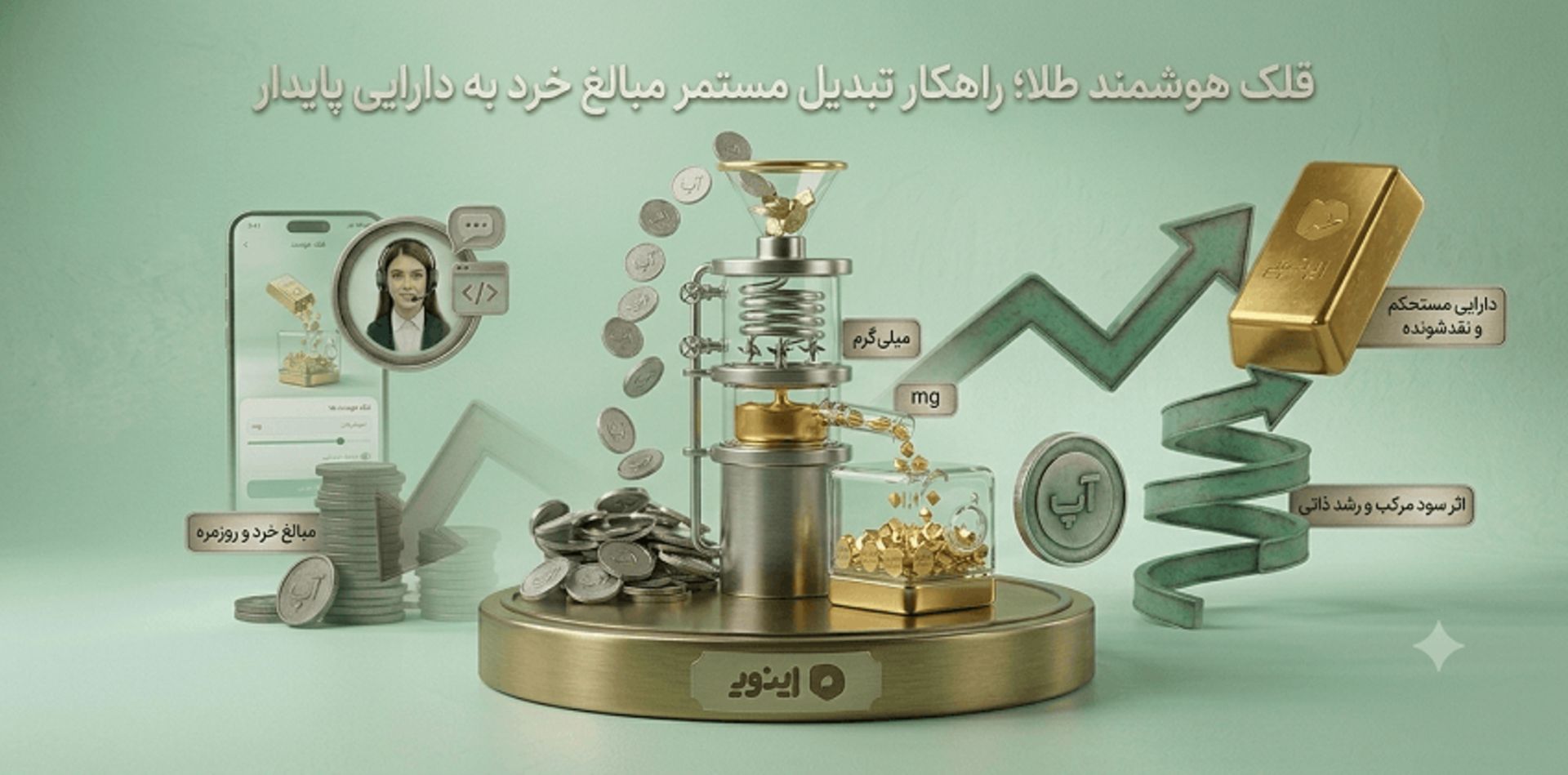 قلک هوشمند طلا؛ راهکار تبدیل مستمر مبالغ خرد به دارایی پایدار
