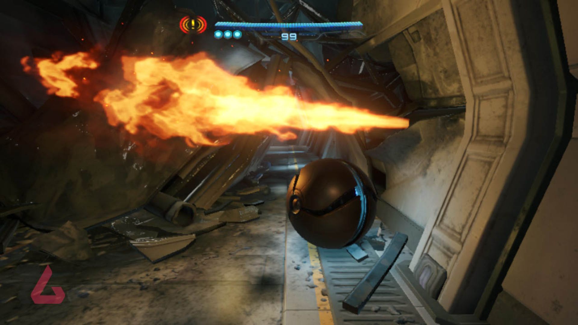 شکل توپ ساموس در متروید پرایم ۴