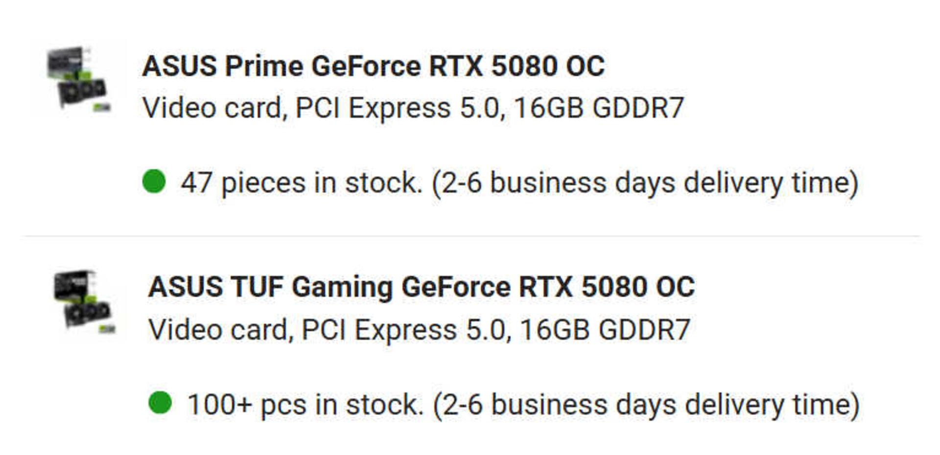 وضعیت عرضه کارت های گرافیک RTX 50 به بازار 