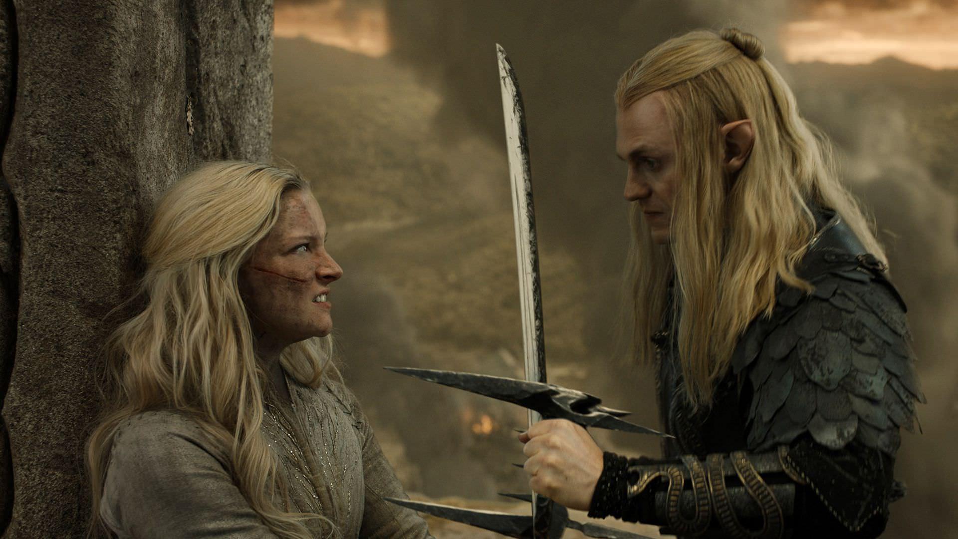 مبارزه گالادریل با سائورون در فصل سوم سریال The Lord of the Rings: The Rings of Power 