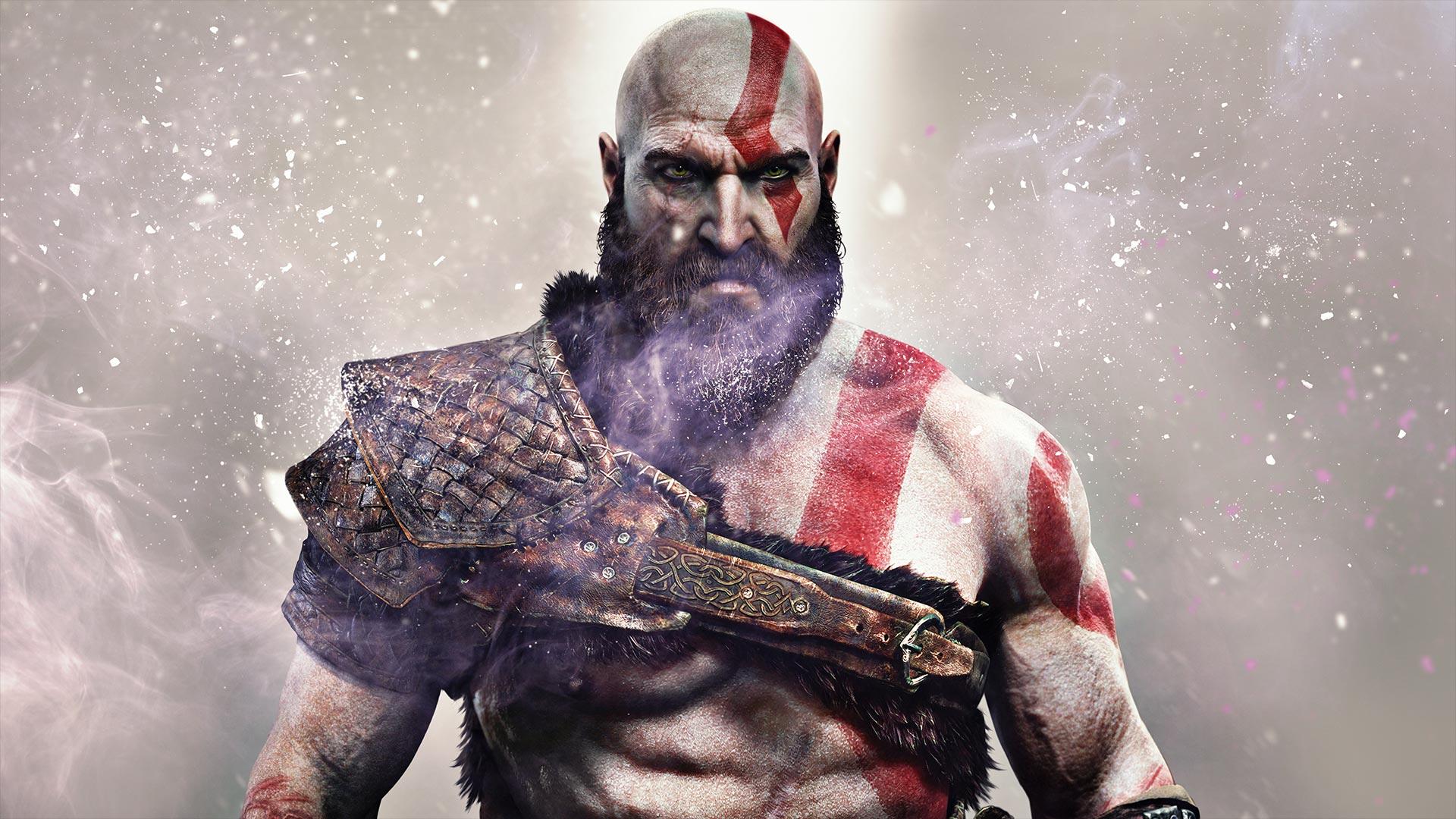 تصویری از کریتوس در بازی god of war 2018