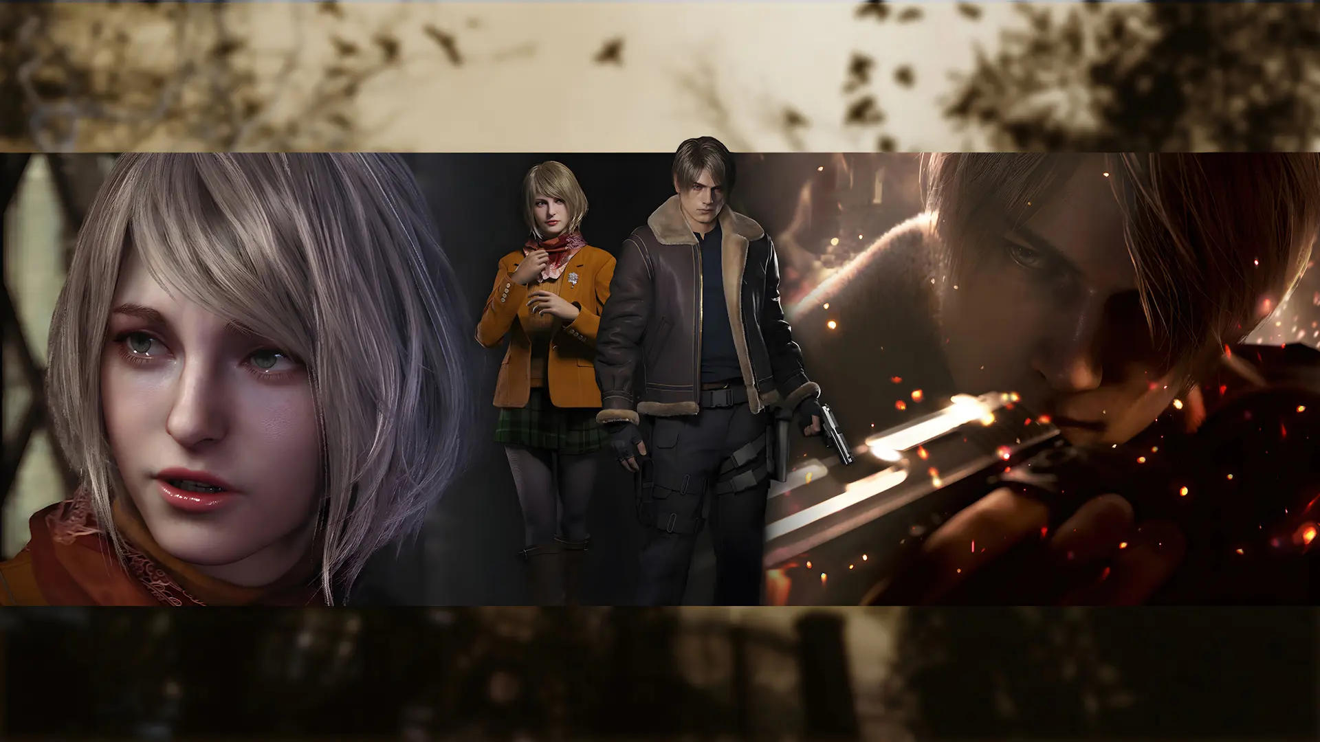 Leon Scott Kennedy (لیان اس کندی) و Ashley Graham (اشلی گراهام) در بازی Resident Evil 4