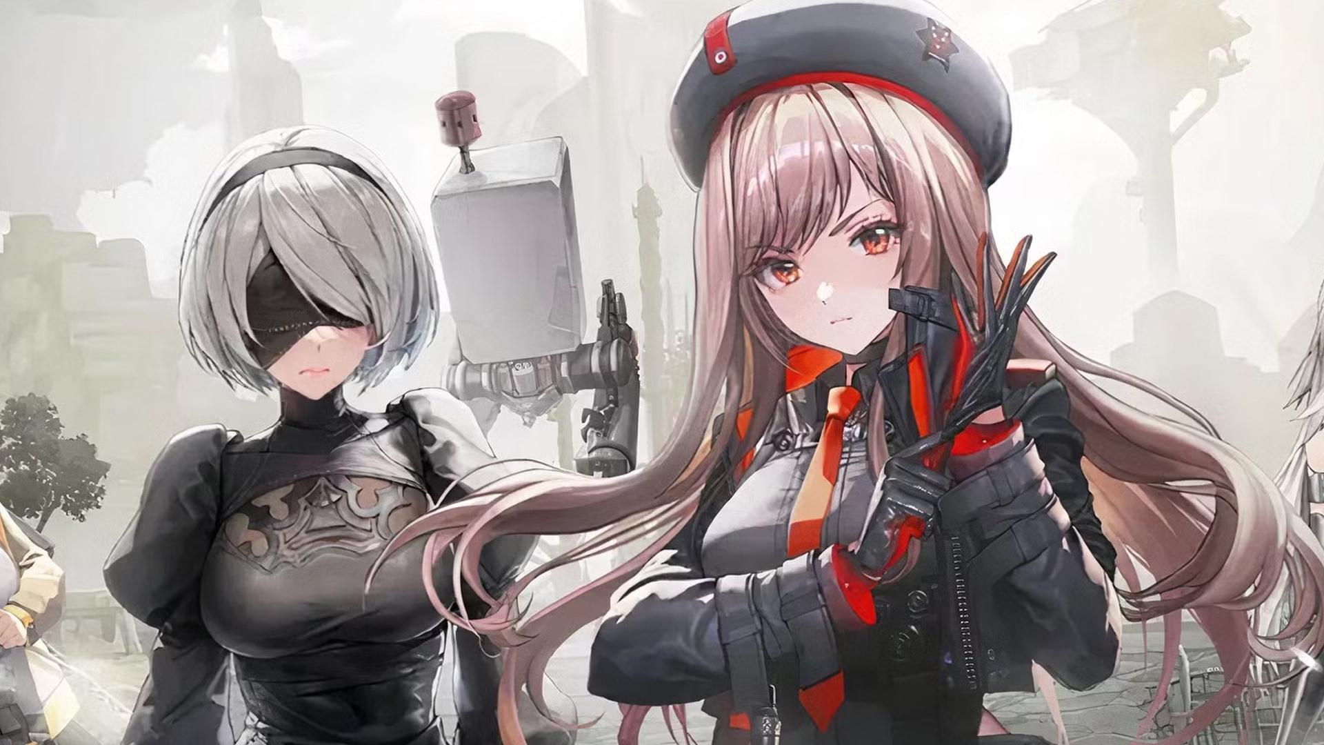کراس اور بازی Goddess of Victory: Nikke با NieR Automata