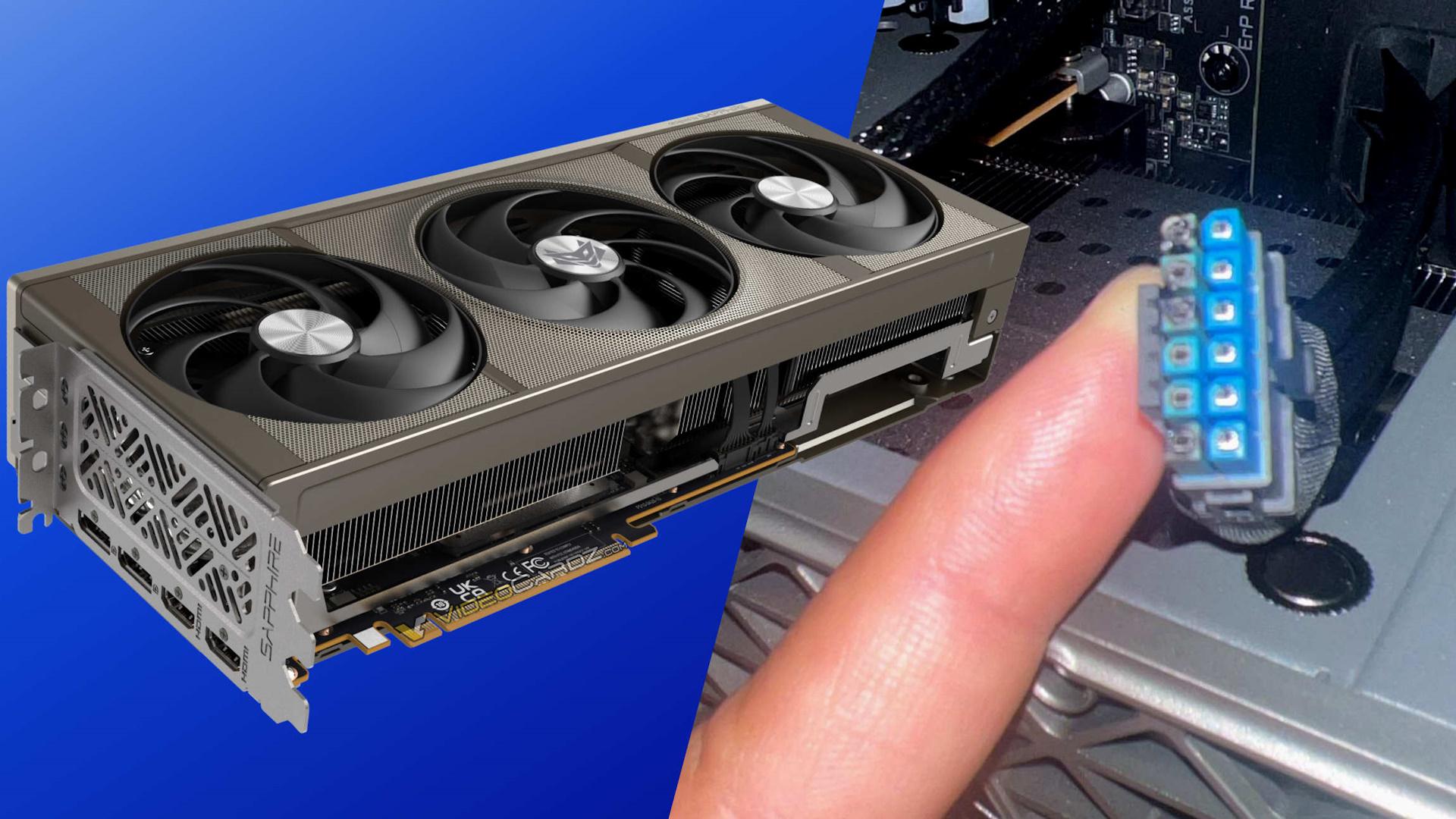 سوختن کانکتور ۱۶ پین در کارت گرافیک Sapphire Radeon RX 9070 XT NITRO+ شرکت AMD