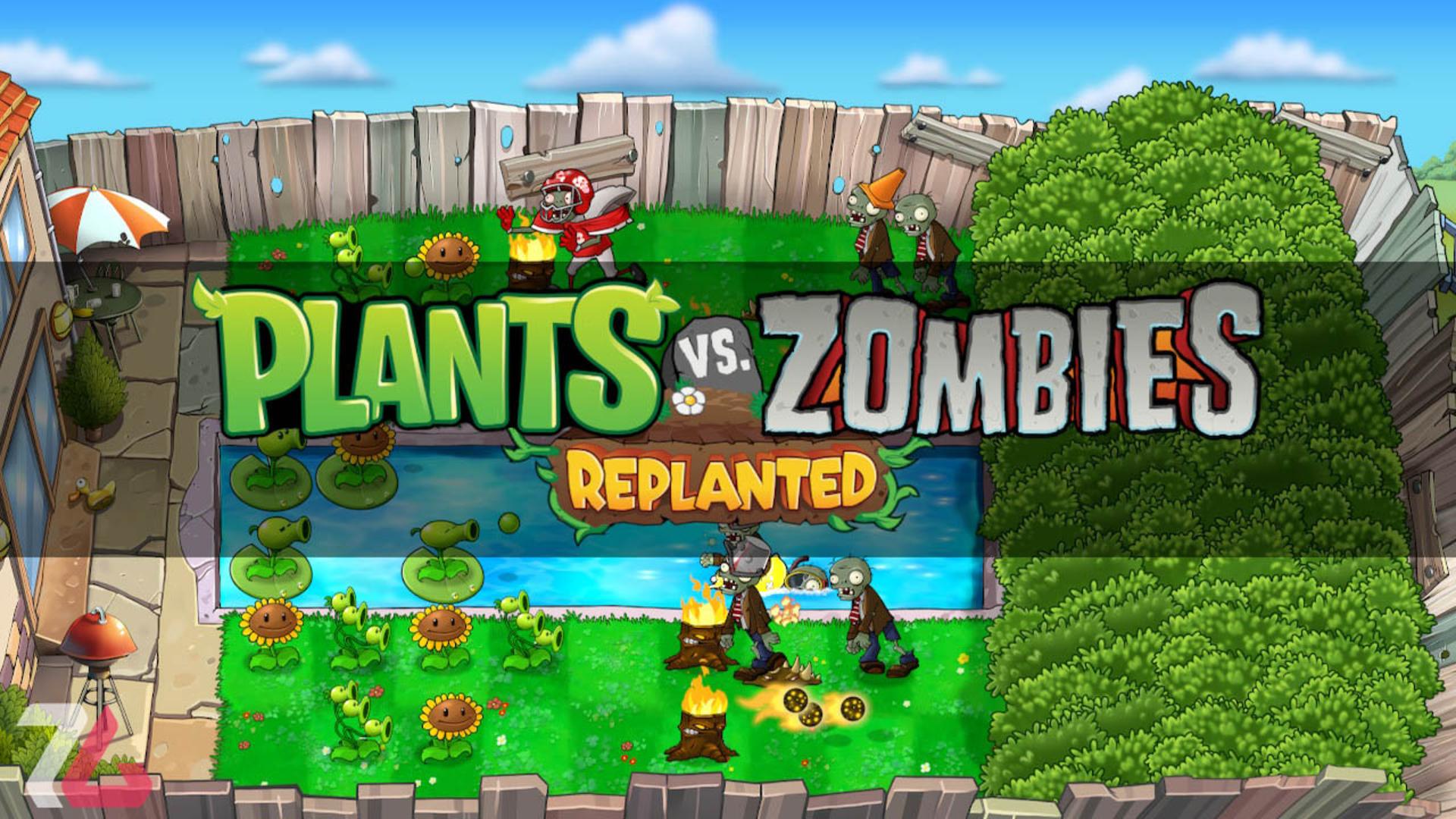 صفحه اصلی در plants vs zombies replanted
