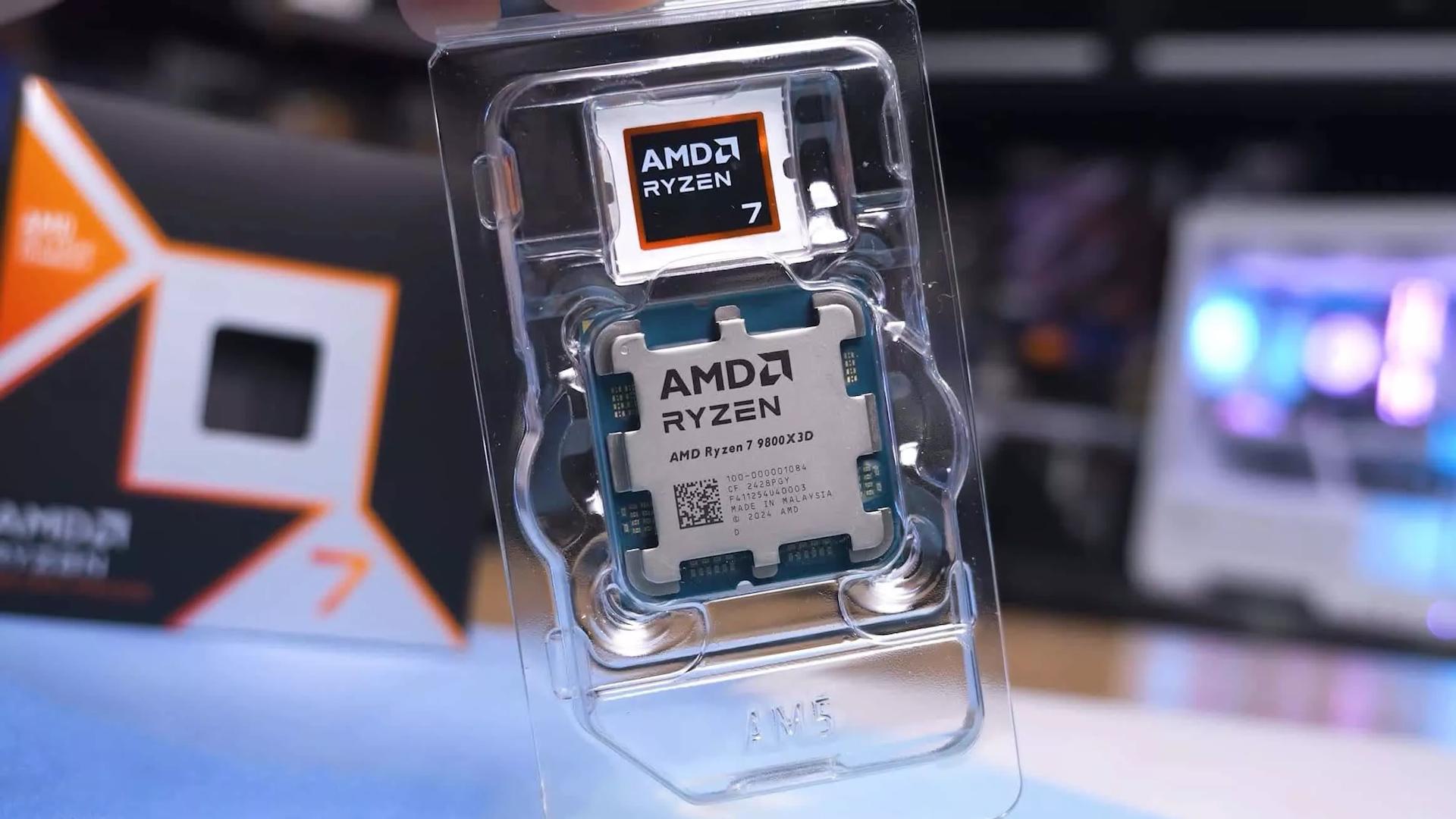 پردازنده Ryzen 7 9800X3D شرکت AMD