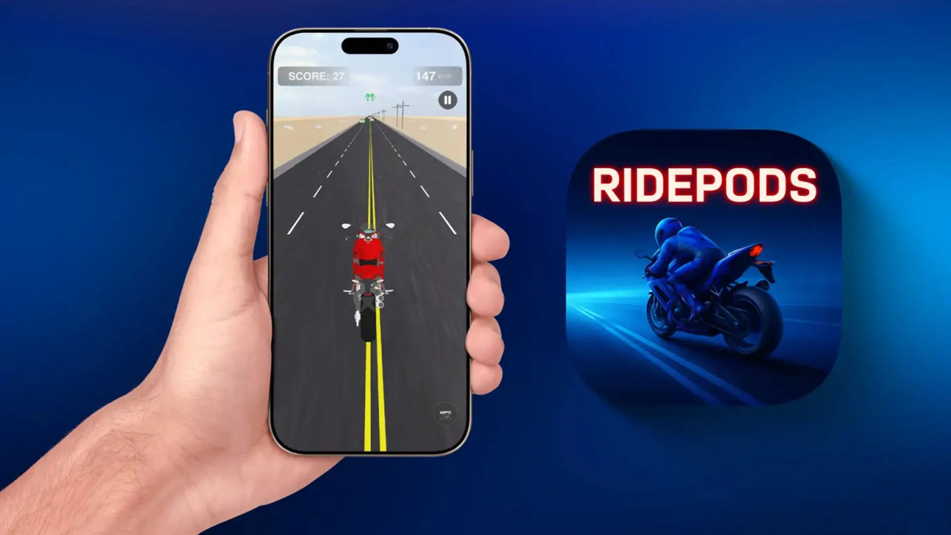 تصویر رسمی بازی رایدپادز آیفون