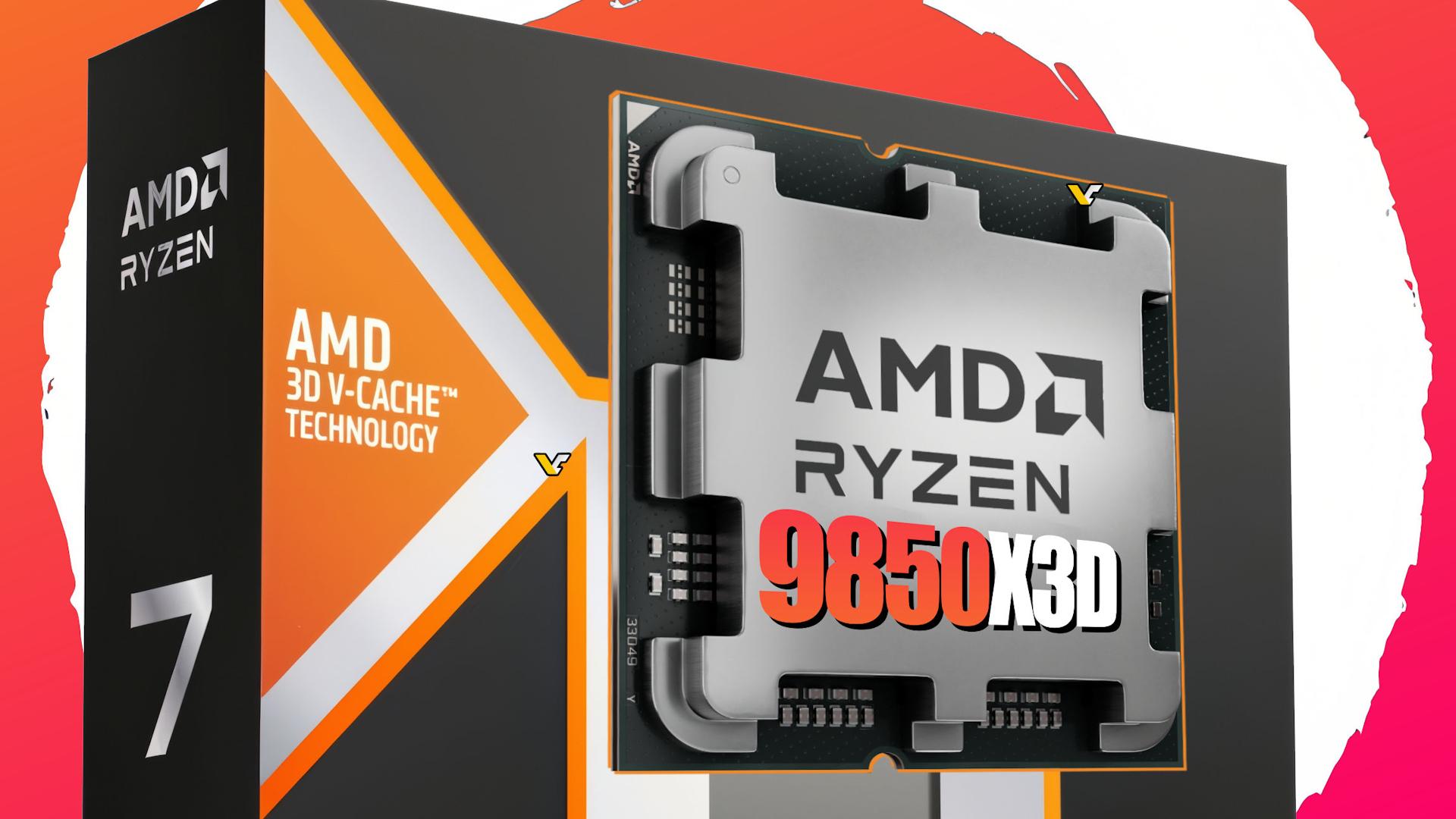 پردازنده Ryzen 7 9850X3D شرکت AMD