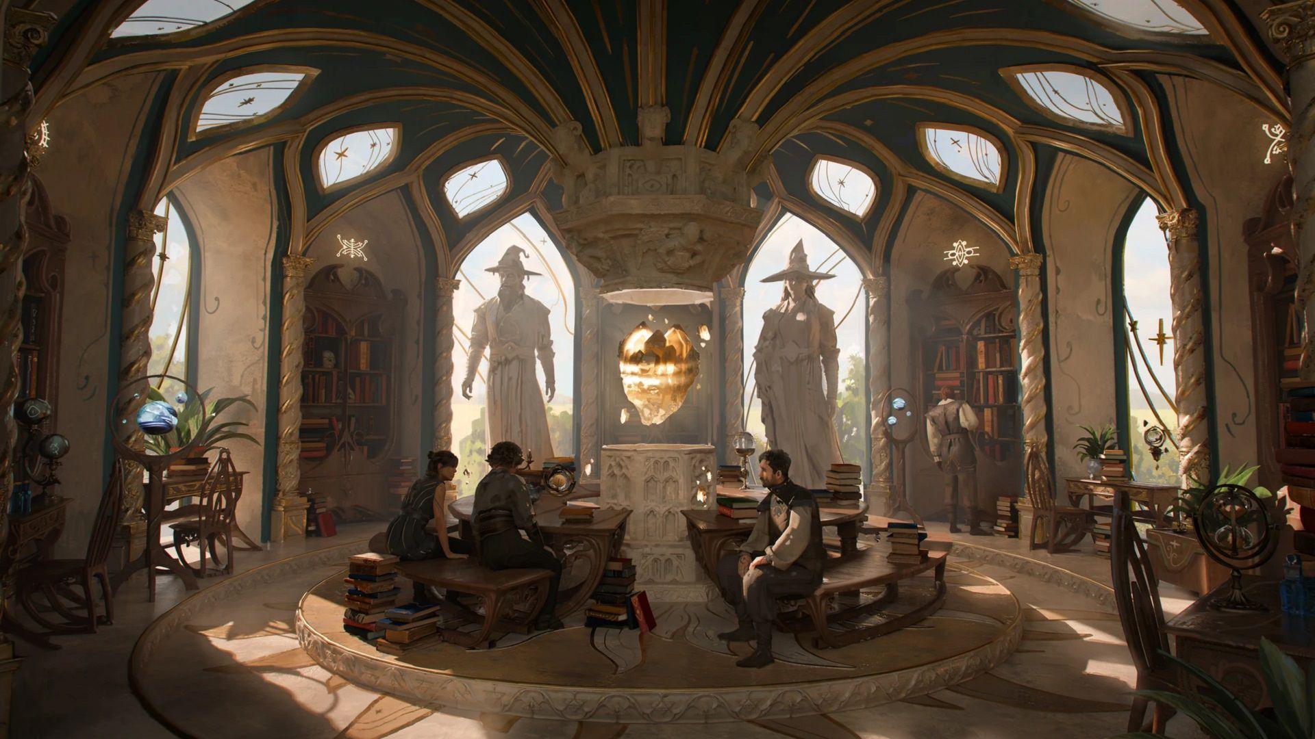 مطالعات بازی آکادمی دانشمند کتابخانه قدیمی کلاسیک فلسفه جامعه هنر