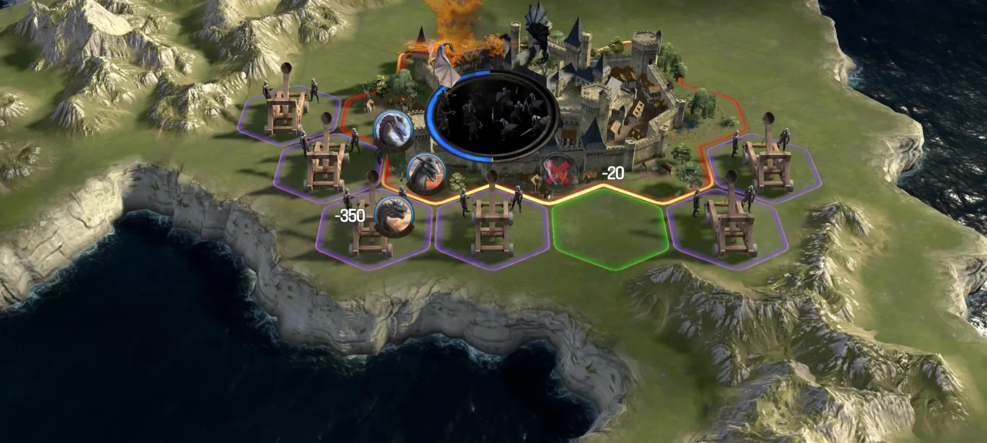 گیم‌پلی بازی موبایل Game of Thrones: Dragonfire