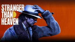 شخصیت اصلی بازی Stranger Than Heaven با کلاه لبه‌دار و کت پوست