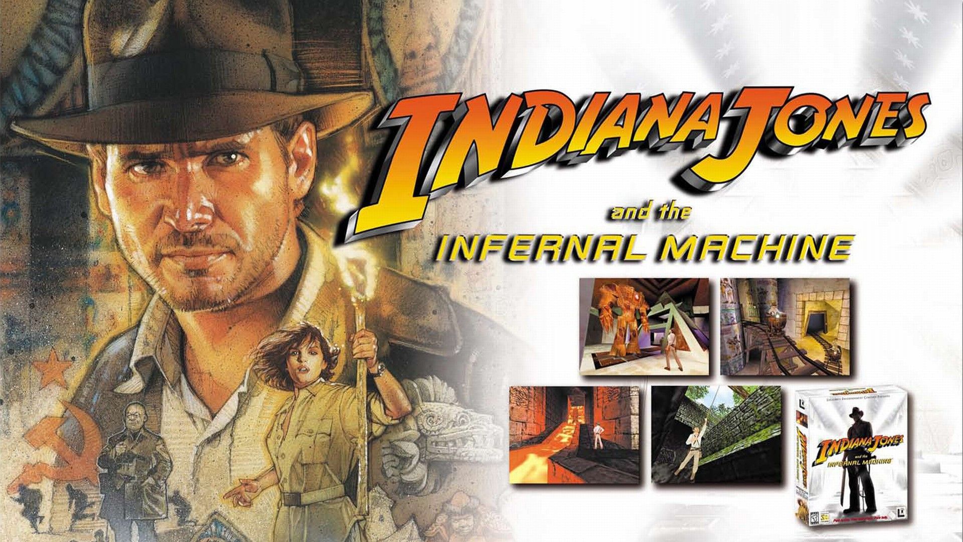 کاور آرت بازی Indiana Jones and the Infernal Machine