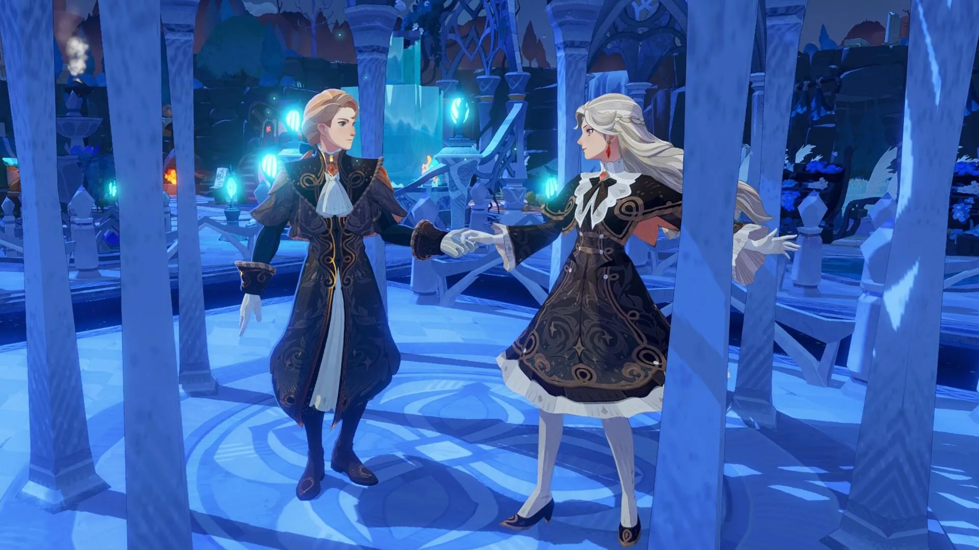 شخصیت های بازی AFK Journey: Homestead در حال رقص