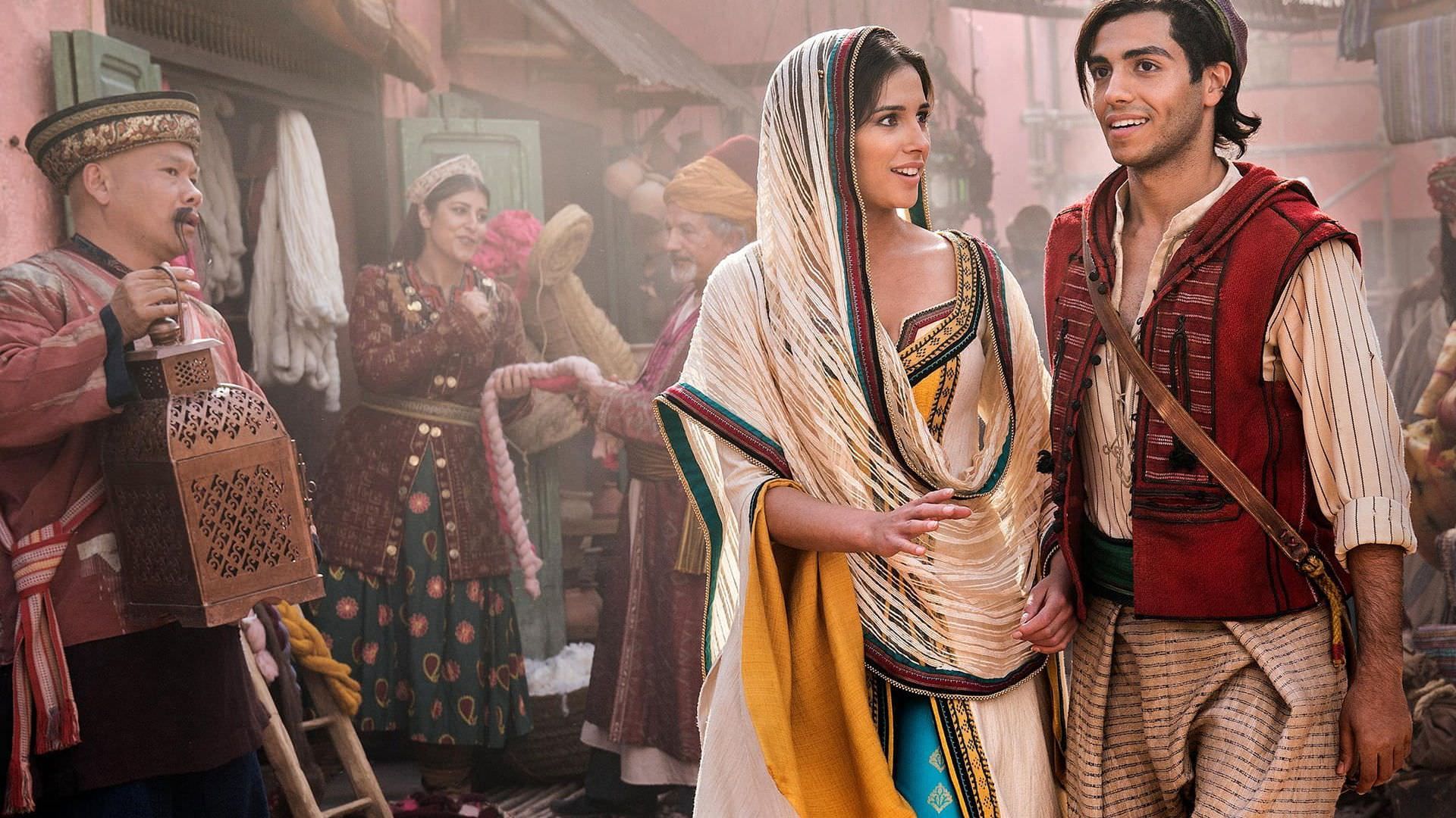 علاالدین و پرنسس جاسمین در فیلم Aladdin 