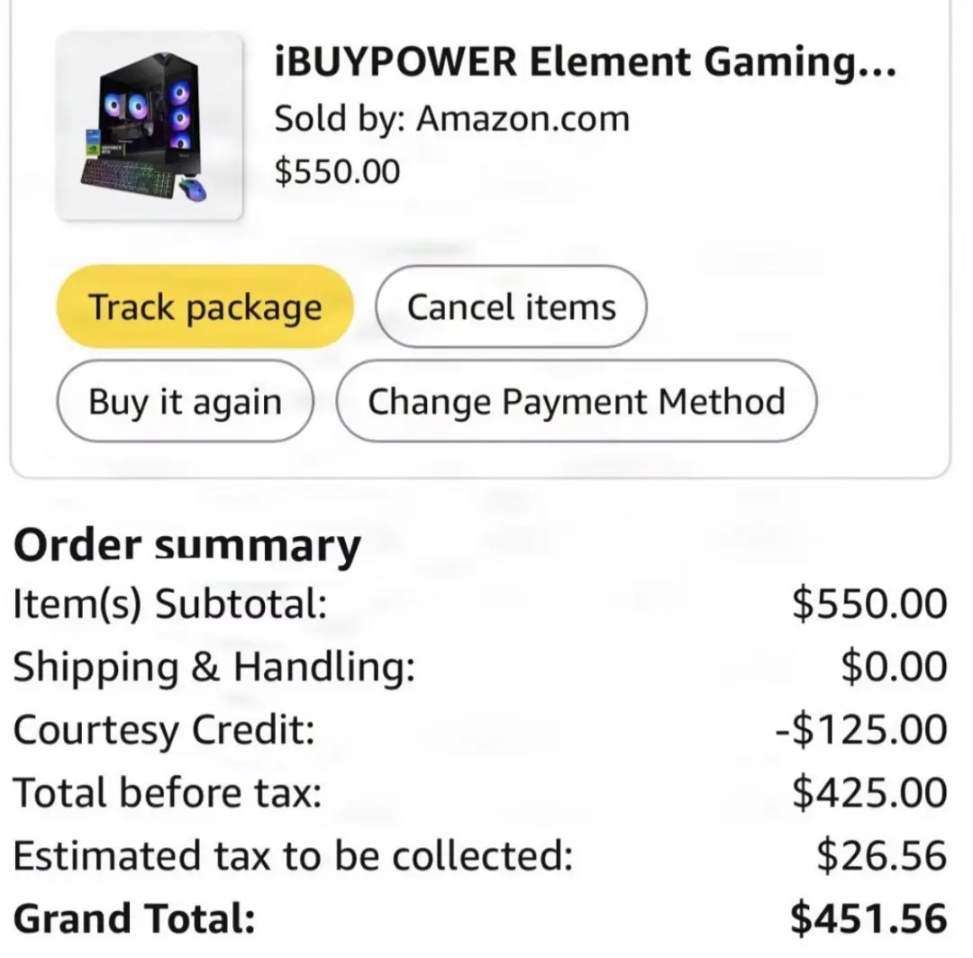 سایت آمازون (Amazon) و قیمت اشتباه کامپیوتر گیمینگ iBUYPOWER Element Gaming