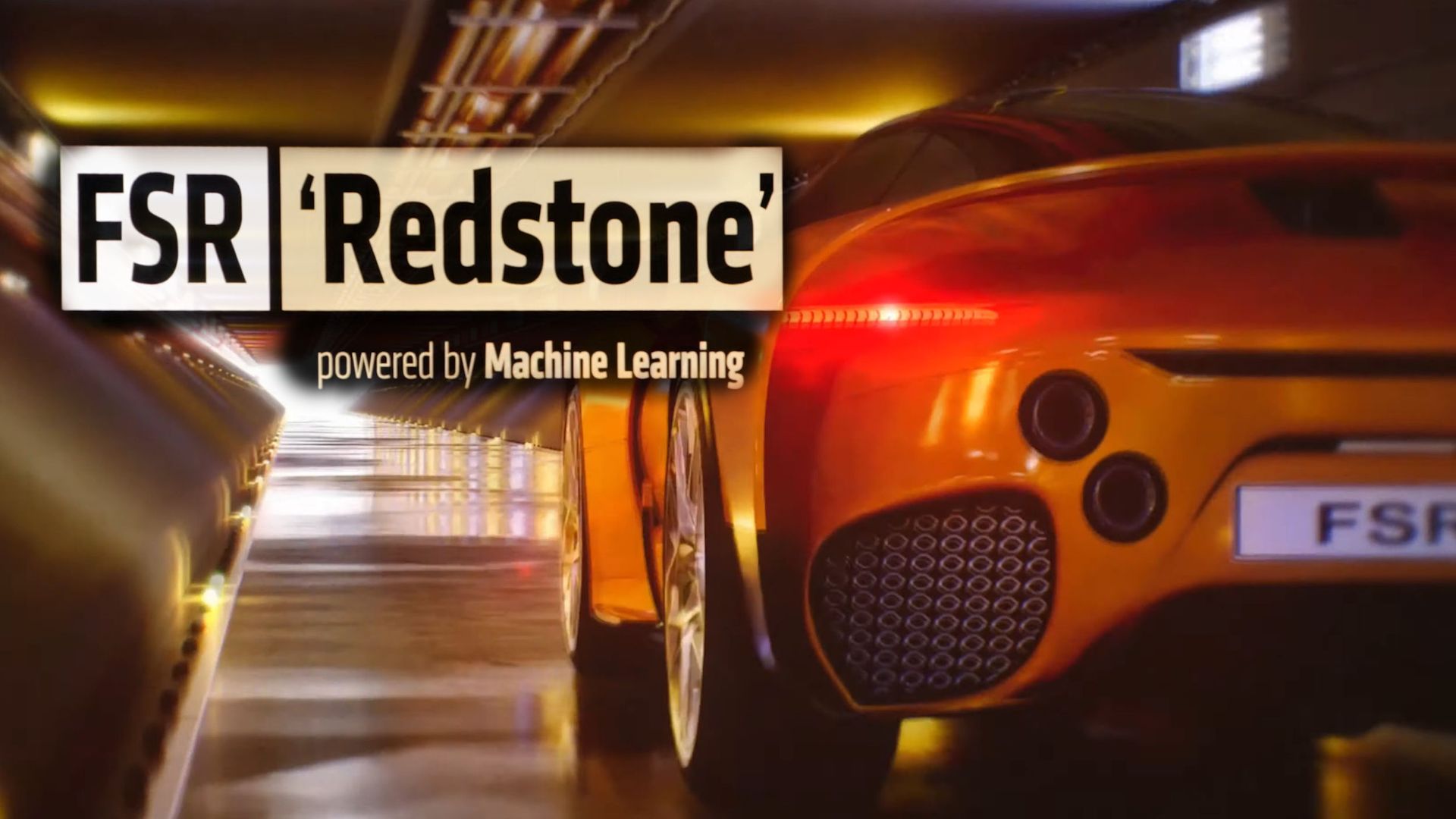 پوستر تبلیغاتی شرکت AMD برای فناوری FSR Redstone