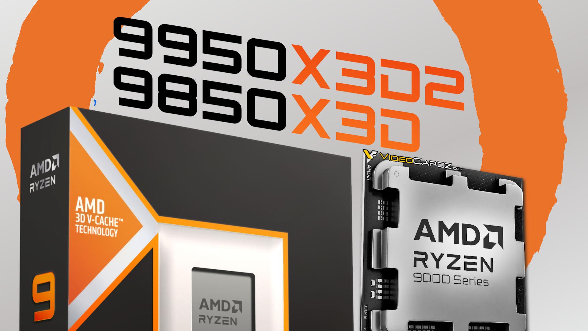 خانواده پردازنده‌های Ryzen 9000X3D شرکت AMD