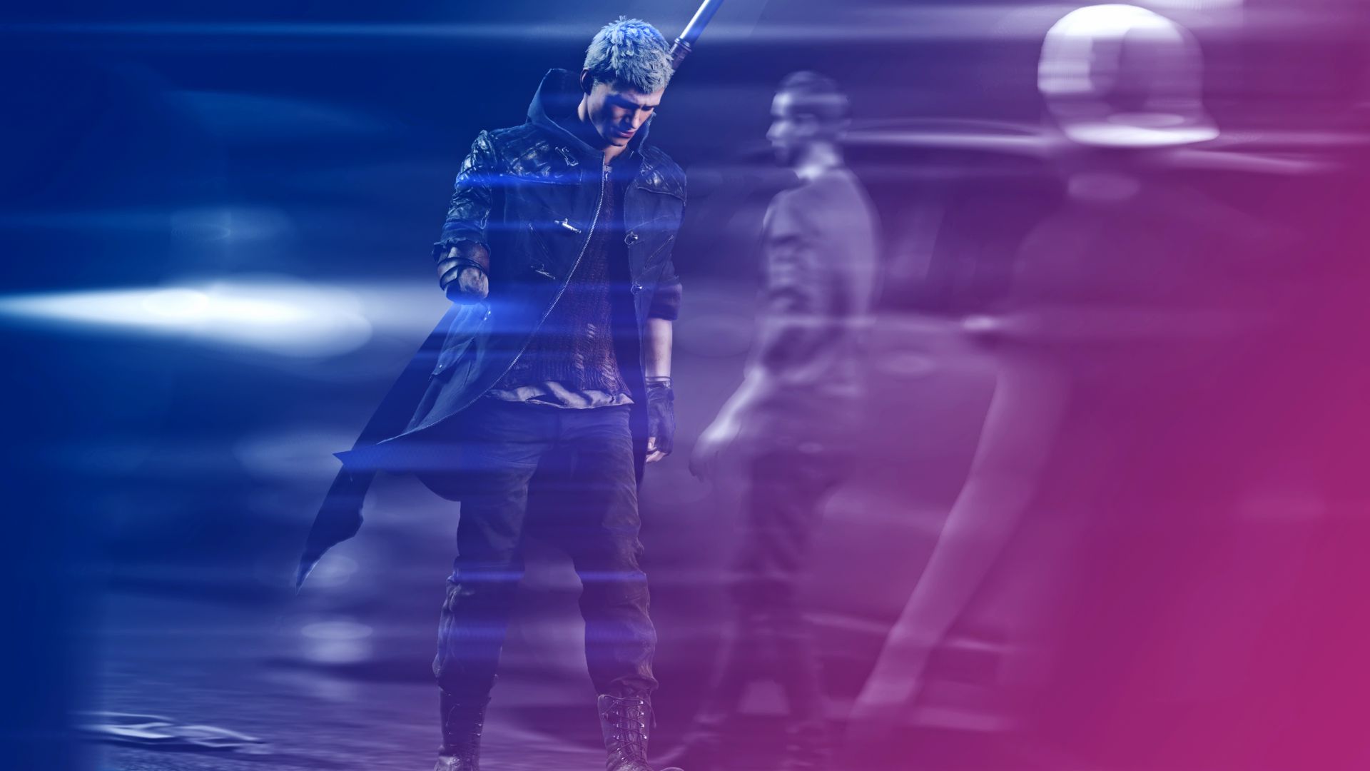 حالت غمگین نرو (Nero) بعد از قطع شدن دستش در بازی Devil May Cry 5