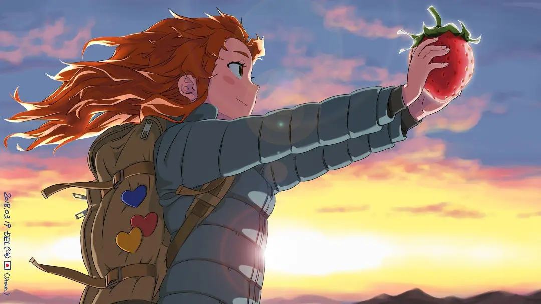 ظاهر انیمه‌ای مدلین (Madeline) در بازی Celeste
